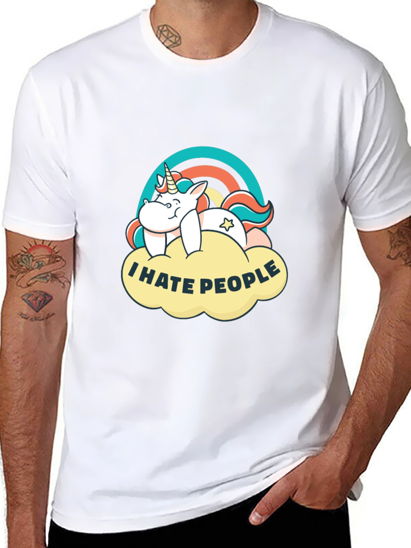 I Hate People Unicorn T-Shirt