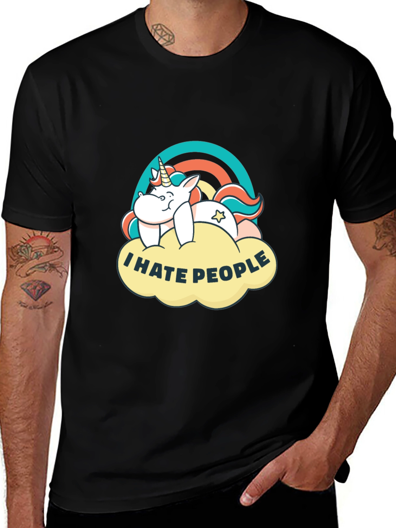 I Hate People Unicorn T-Shirt