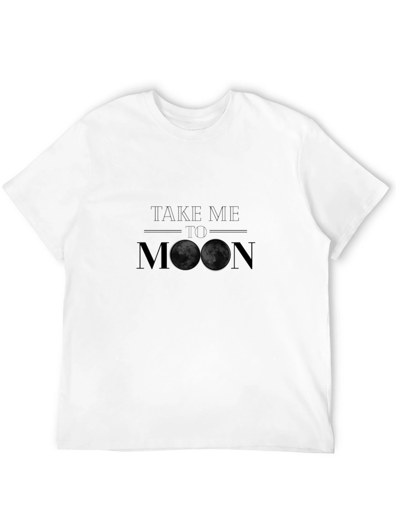Take Me To The Moon Black T-Shirt