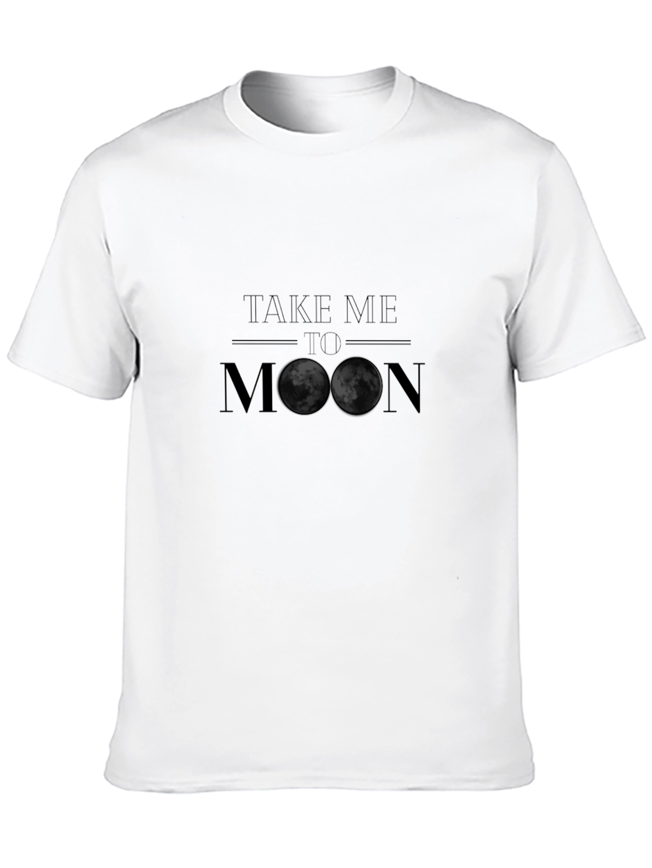 Take Me To The Moon Black T-Shirt