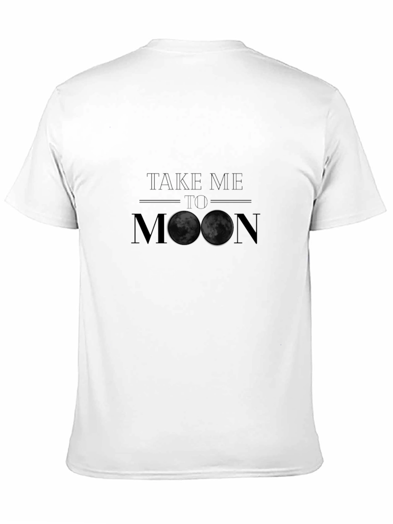 Take Me To The Moon Black T-Shirt