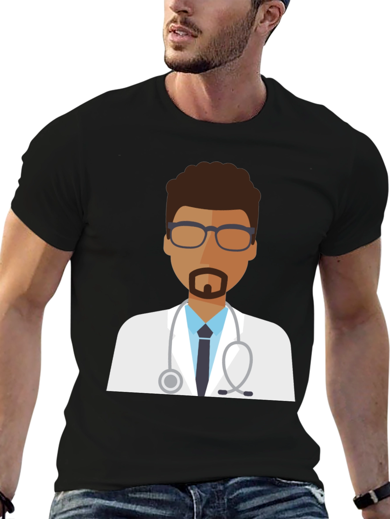 Doctor Graphic T-Shirt - Black