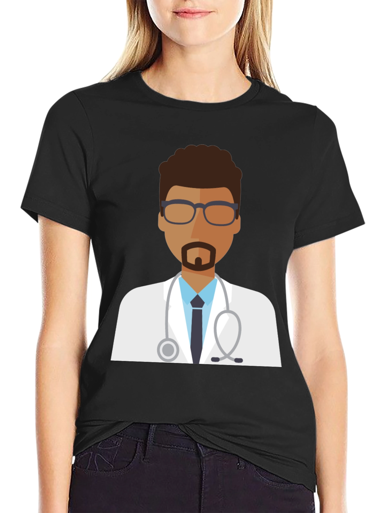 Doctor Graphic T-Shirt - Black