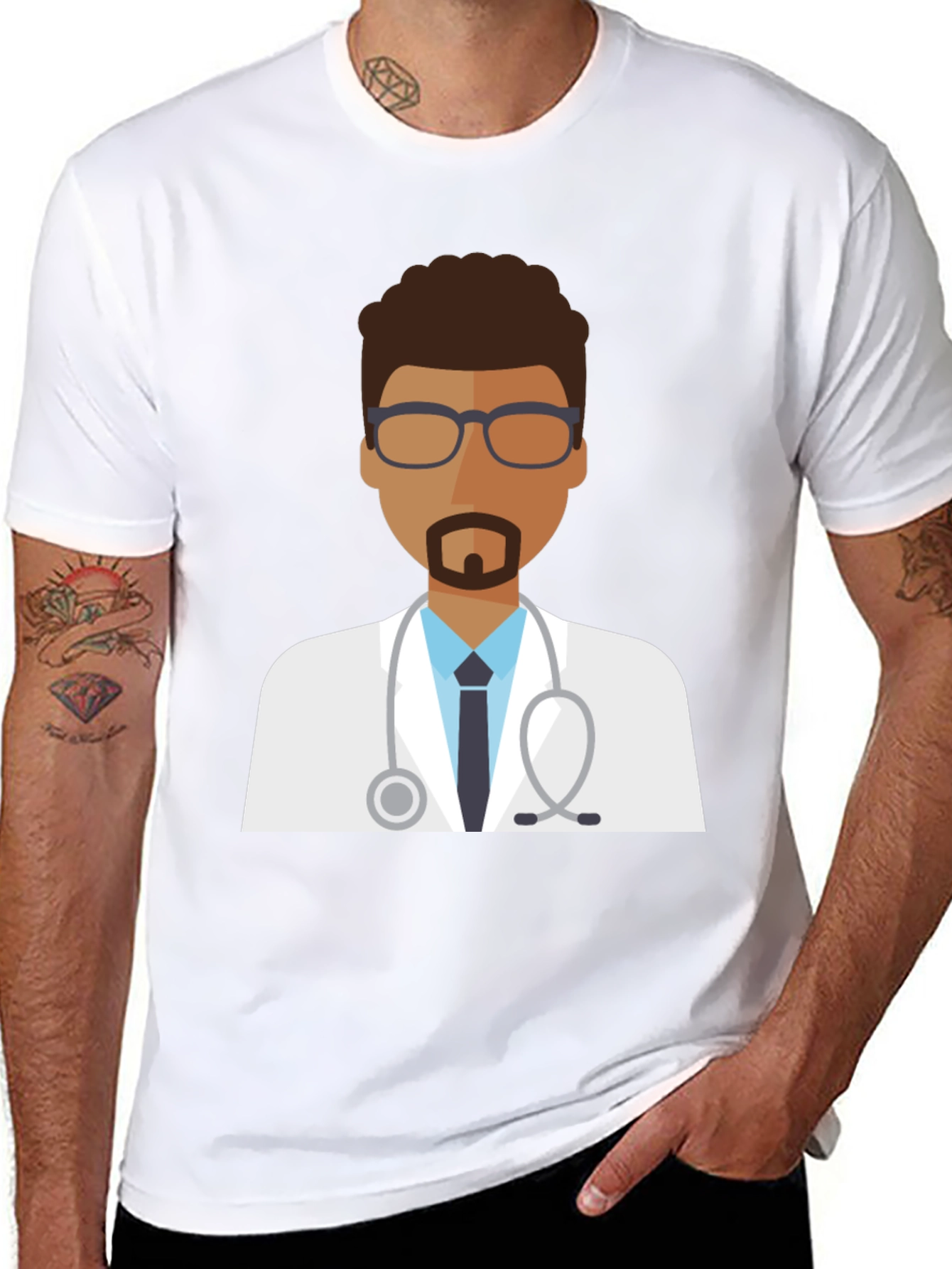 Doctor Graphic T-Shirt - Black