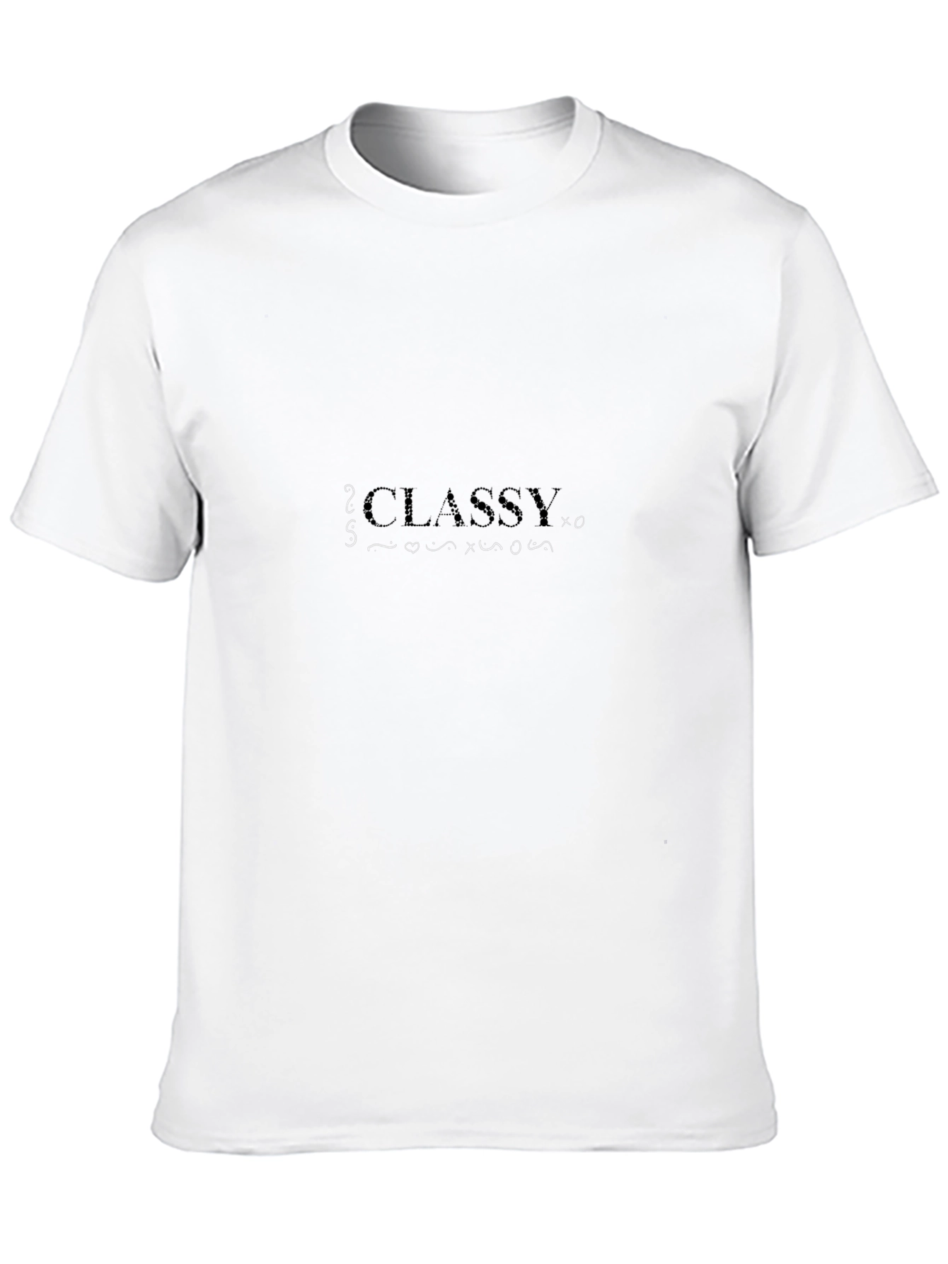 Classy Graphic Print Black T-Shirt