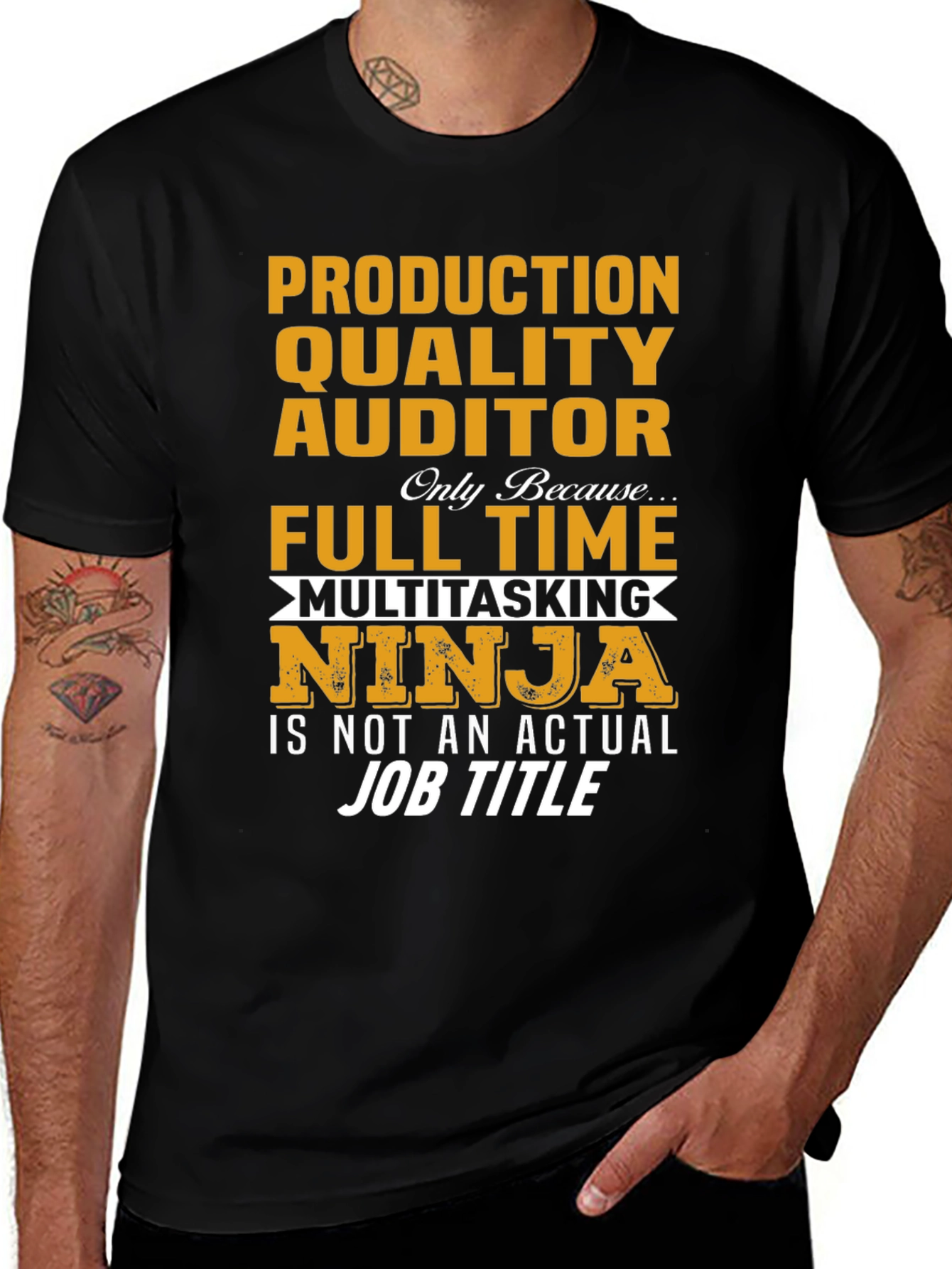 Production Quality Auditor Multitasking Ninja T-Shirt