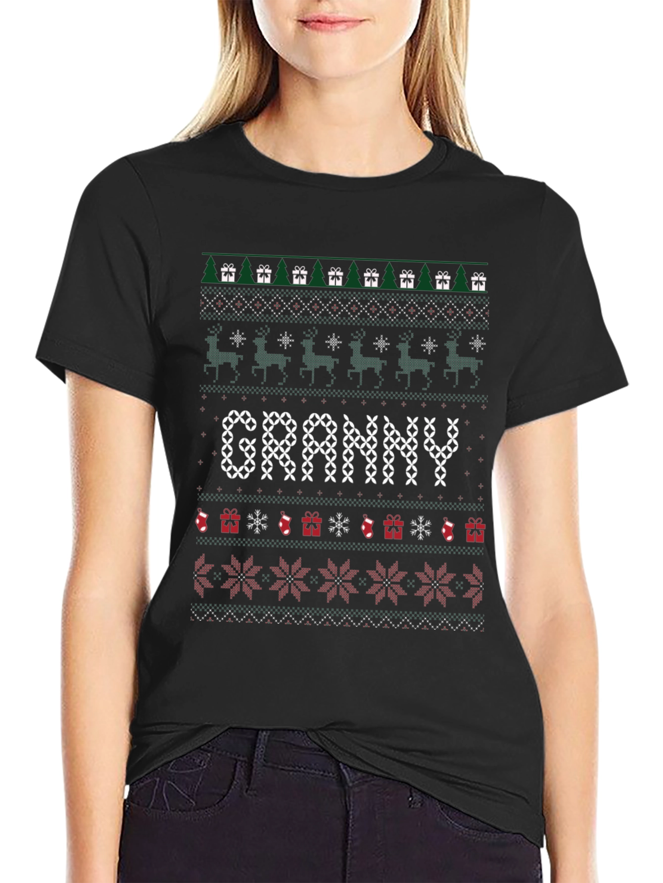 Granny Christmas Sweater T-Shirt