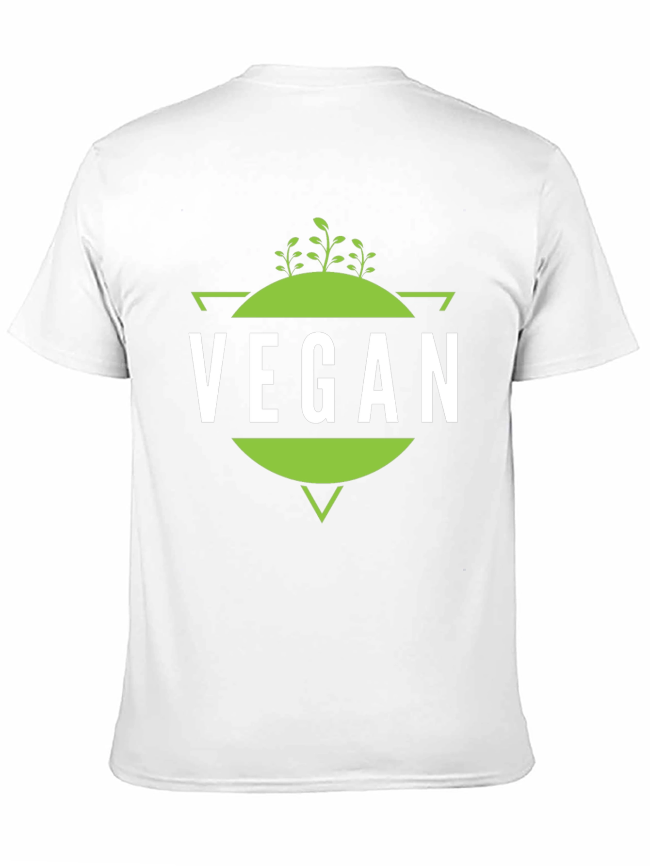 Vegan T-Shirt - Geometric Plant Design