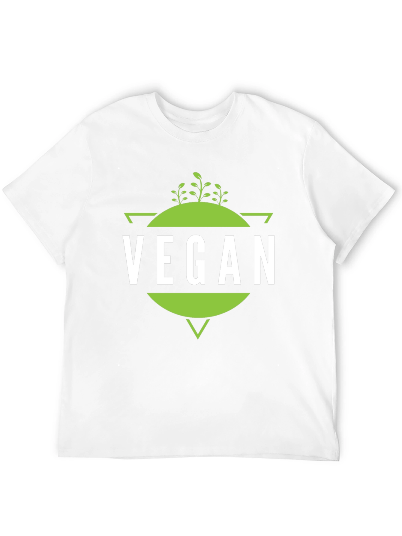 Vegan T-Shirt - Geometric Plant Design