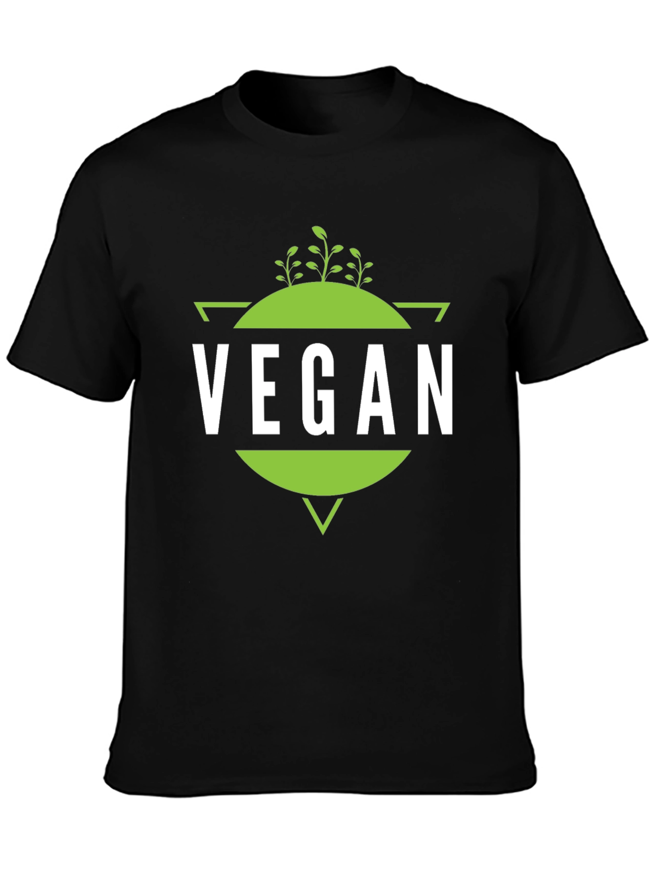 Vegan T-Shirt - Geometric Plant Design