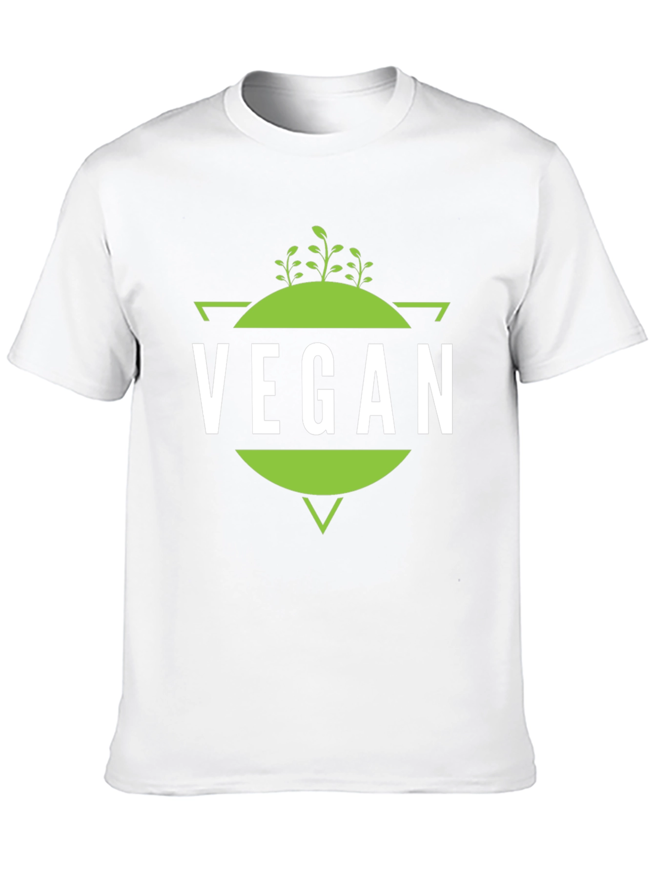 Vegan T-Shirt - Geometric Plant Design