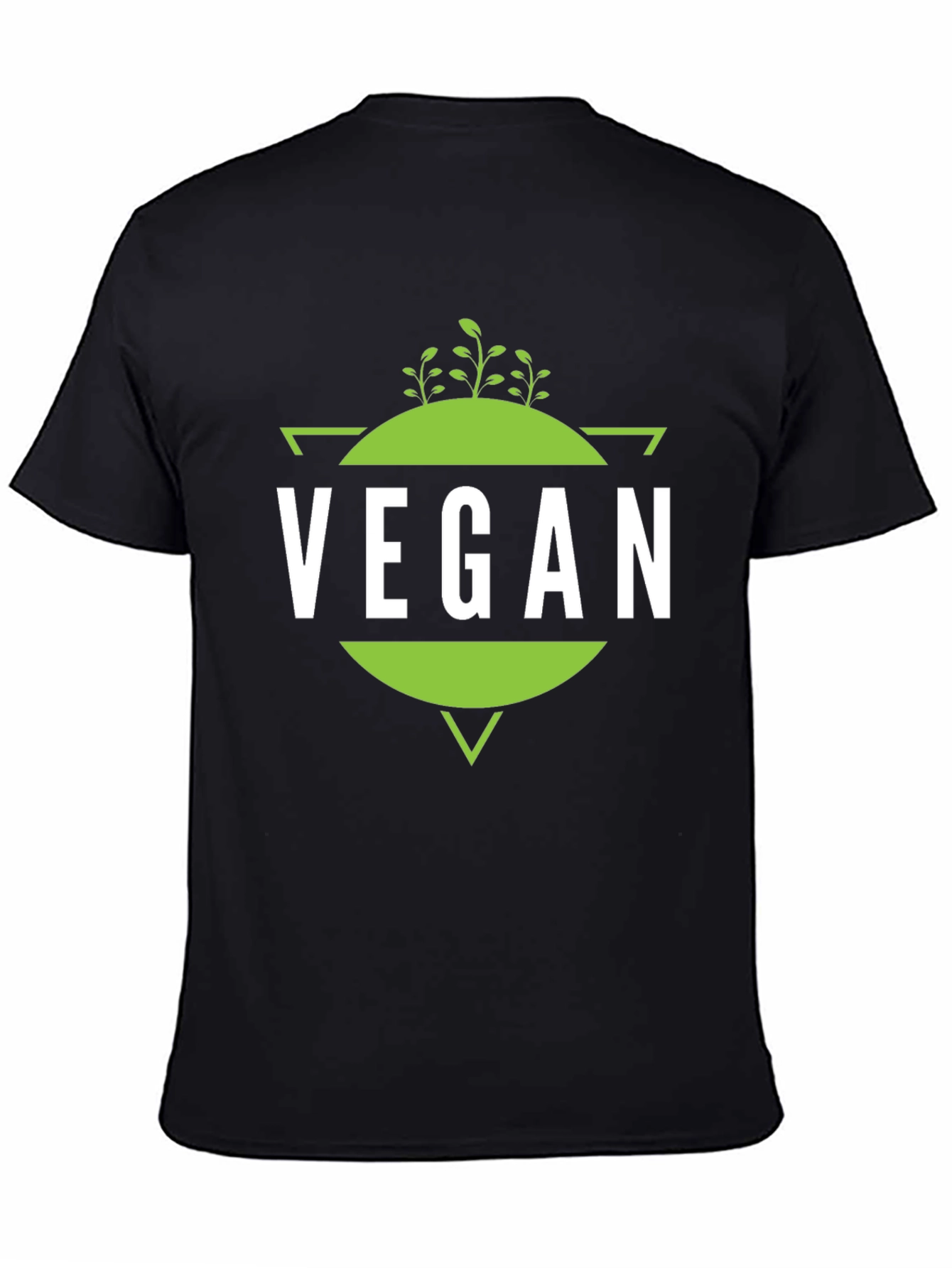 Vegan T-Shirt - Geometric Plant Design