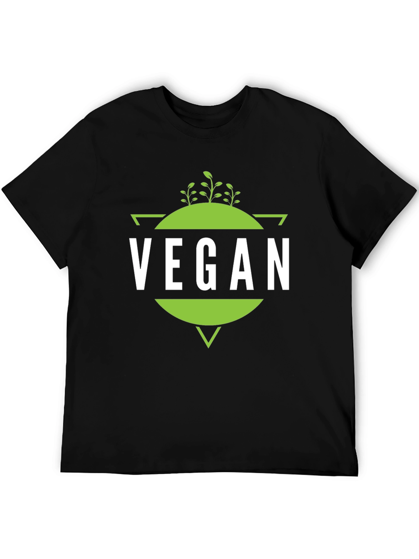 Vegan T-Shirt - Geometric Plant Design