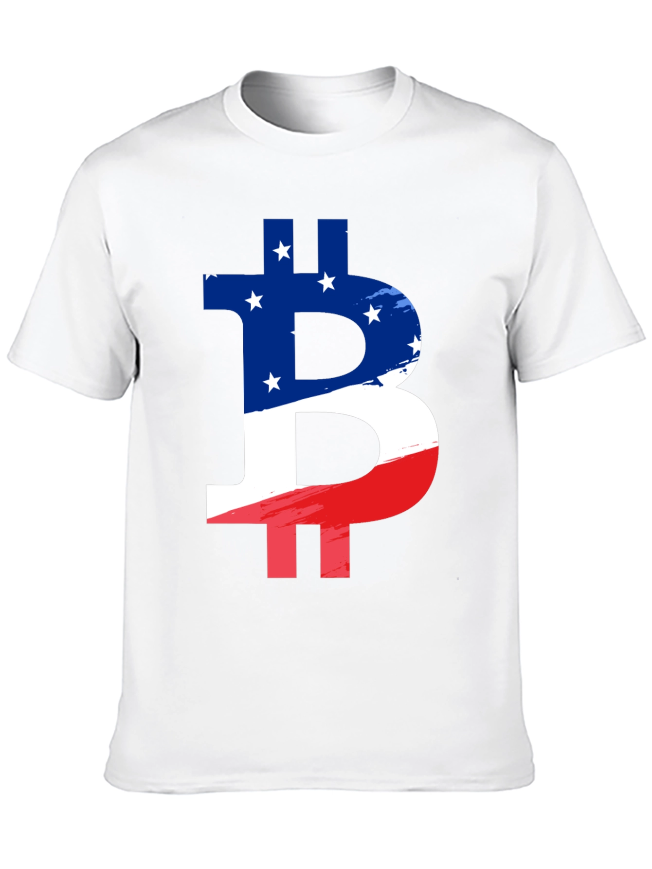American Flag Bitcoin Graphic T-Shirt