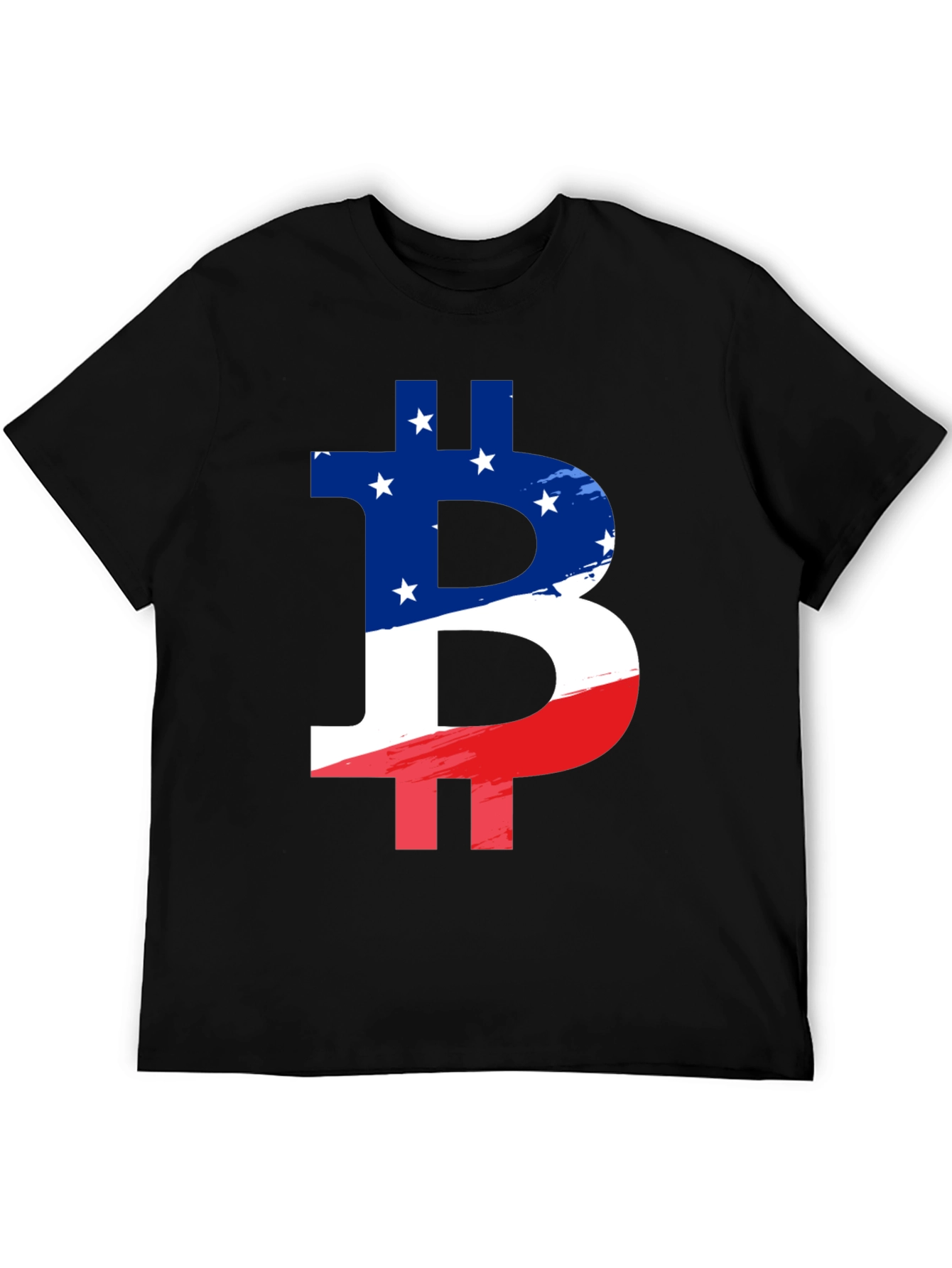 American Flag Bitcoin Graphic T-Shirt