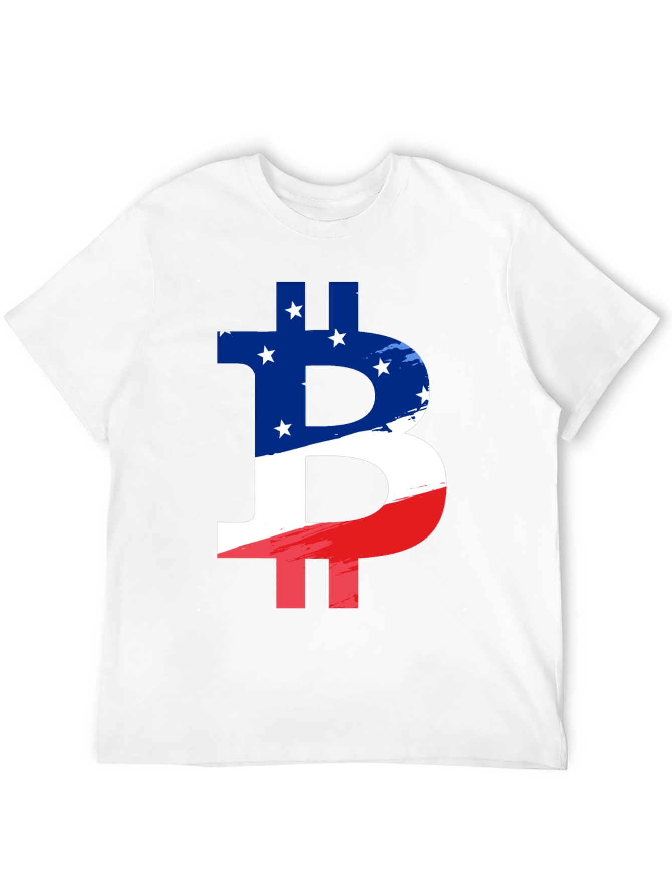 American Flag Bitcoin Graphic T-Shirt