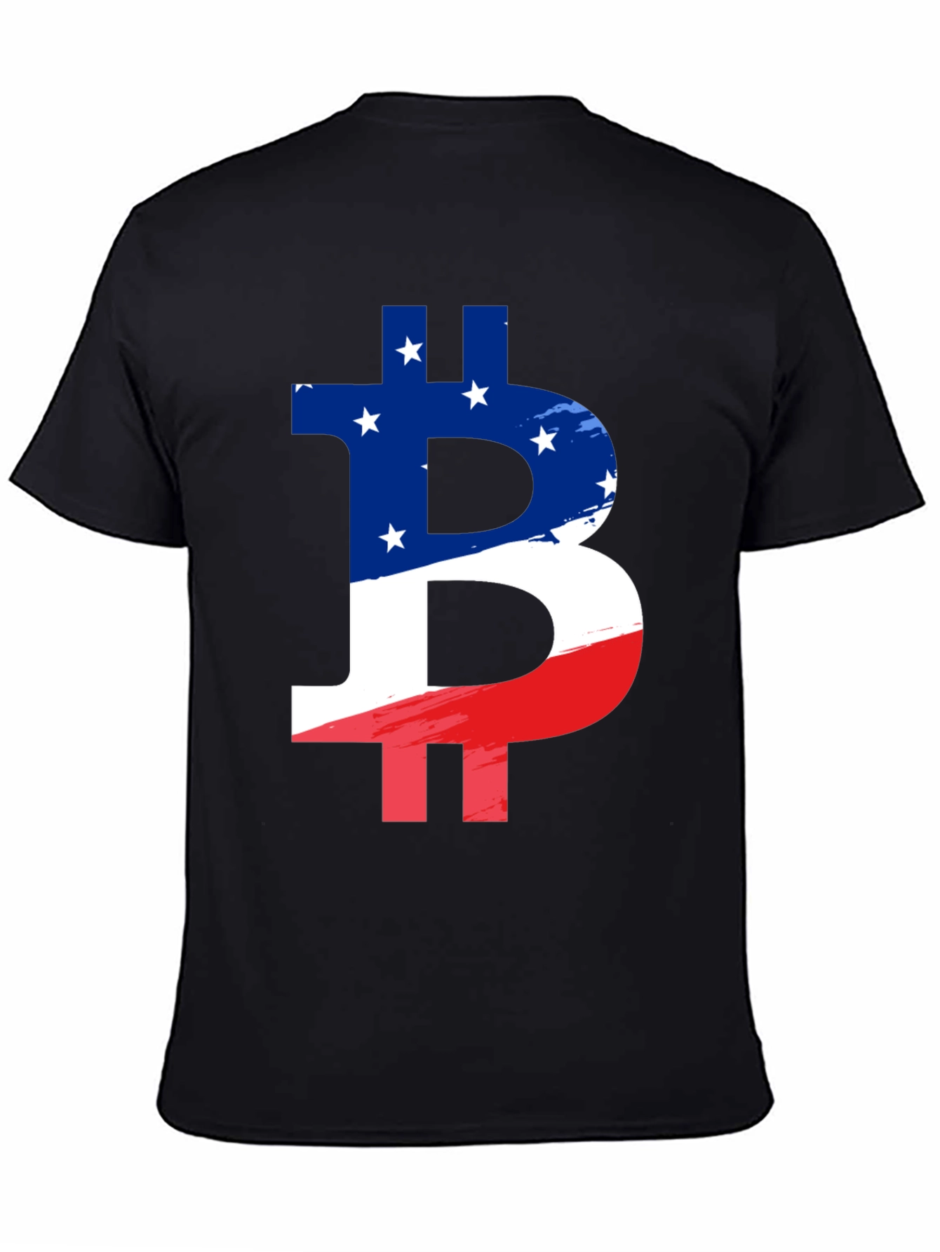 American Flag Bitcoin Graphic T-Shirt