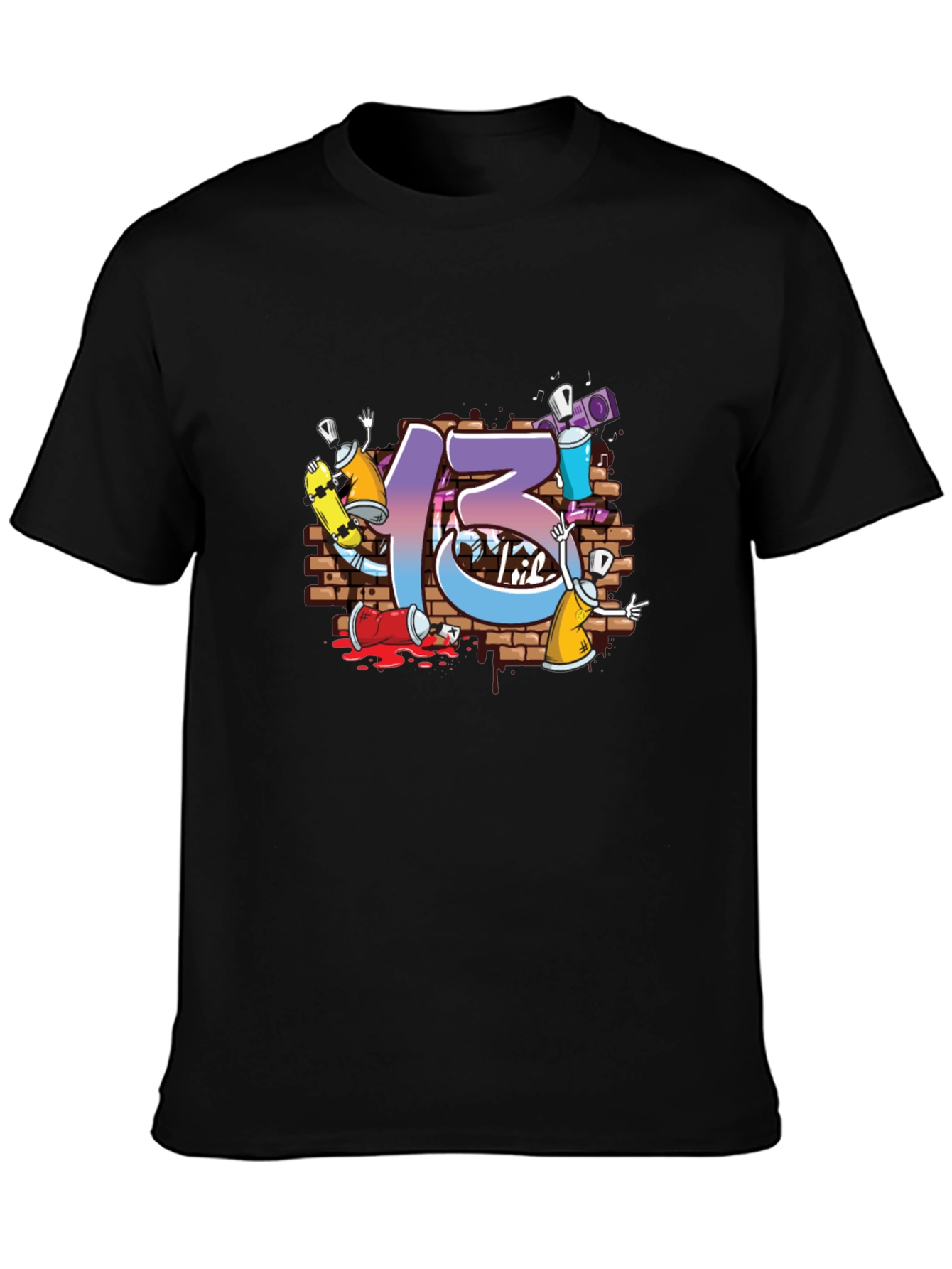 Graffiti Style Number 13 T-Shirt