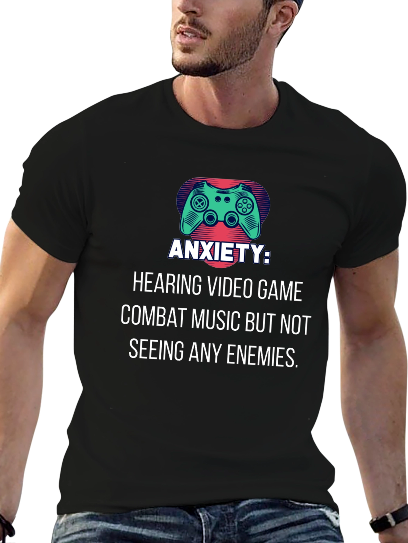 Anxiety Video Game Music T-Shirt