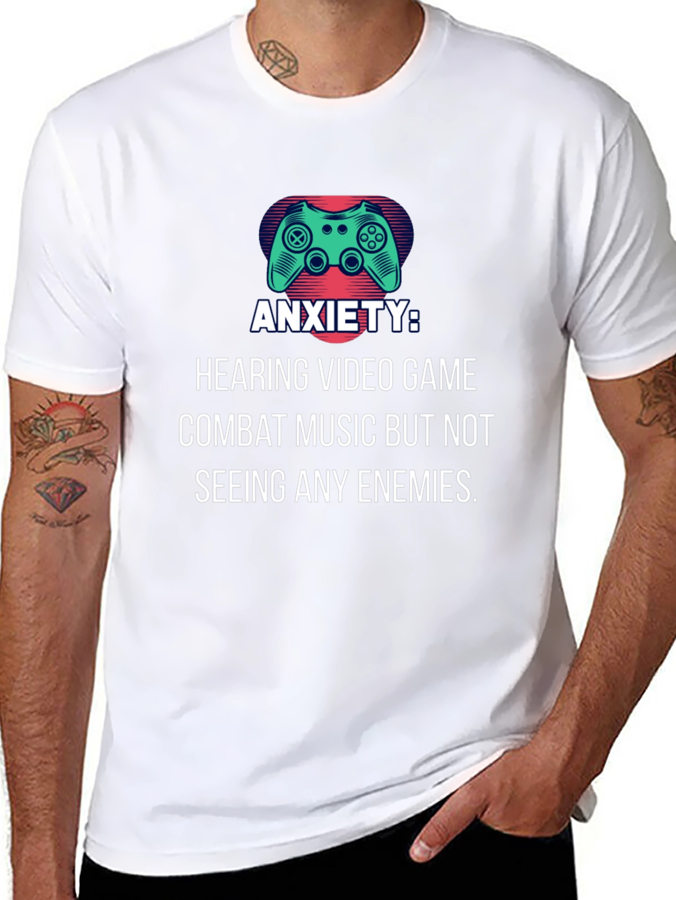 Anxiety Video Game Music T-Shirt