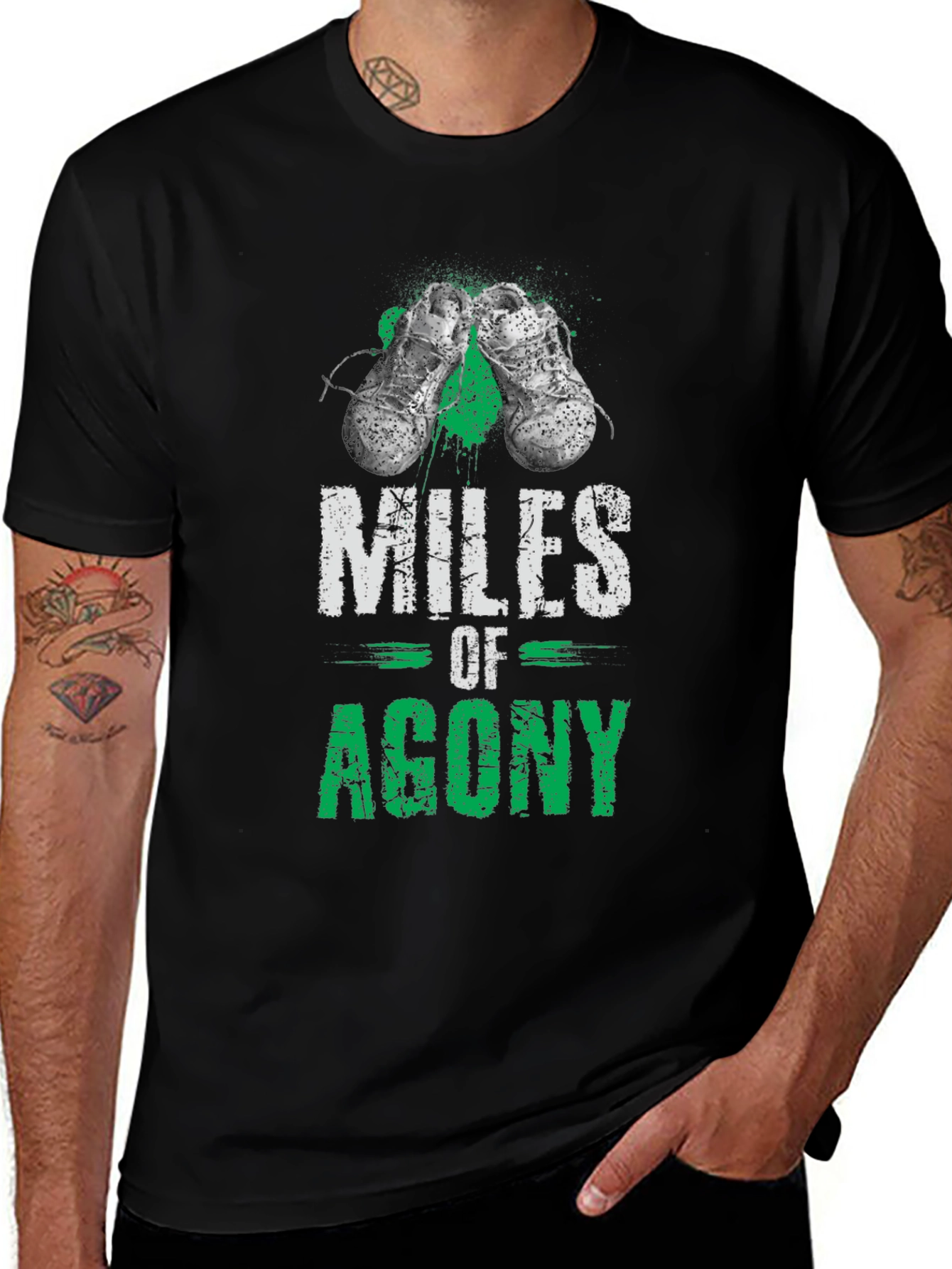Miles of Agony Graphic T-Shirt