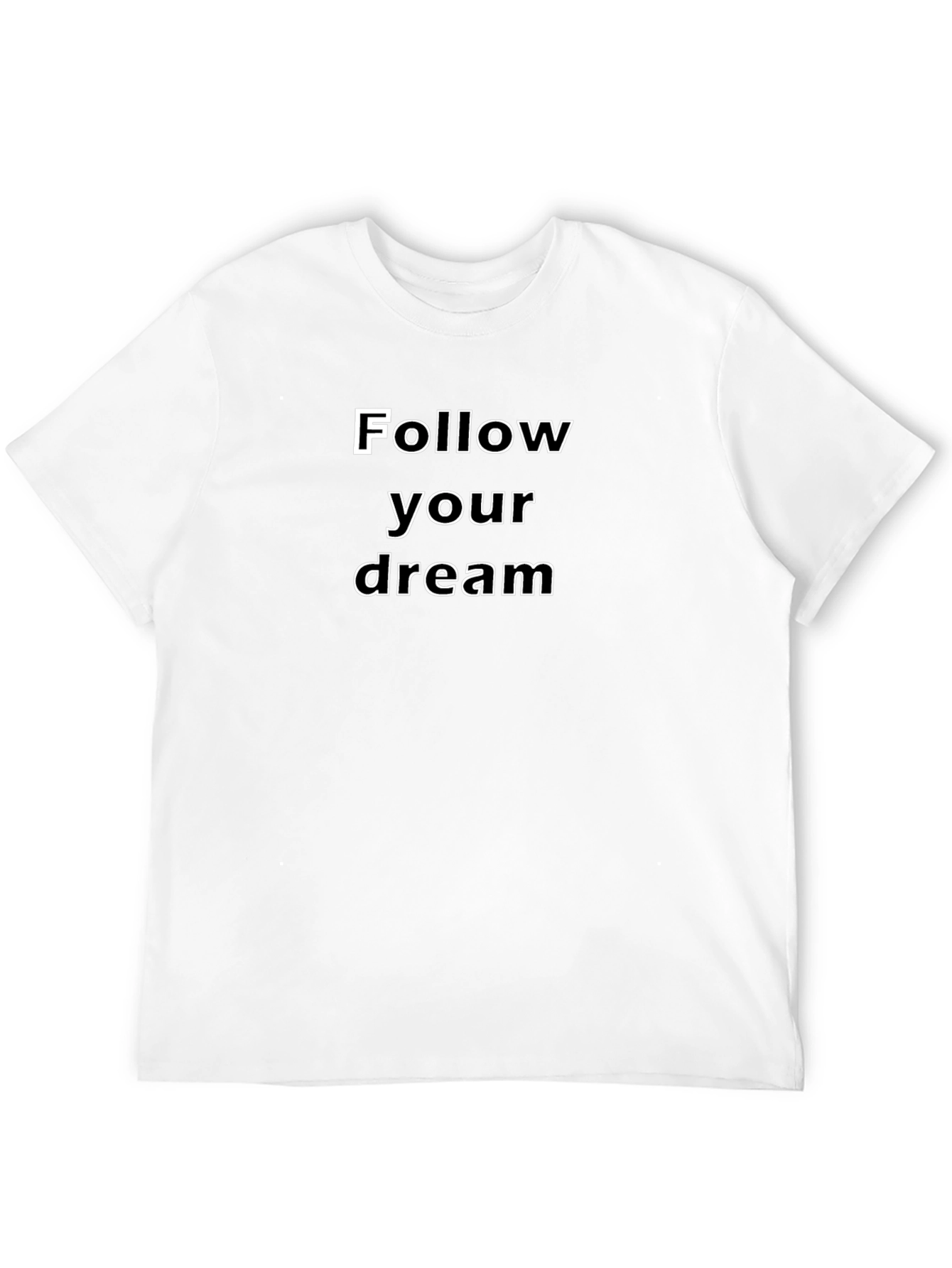Follow Your Dream Black Graphic Tee