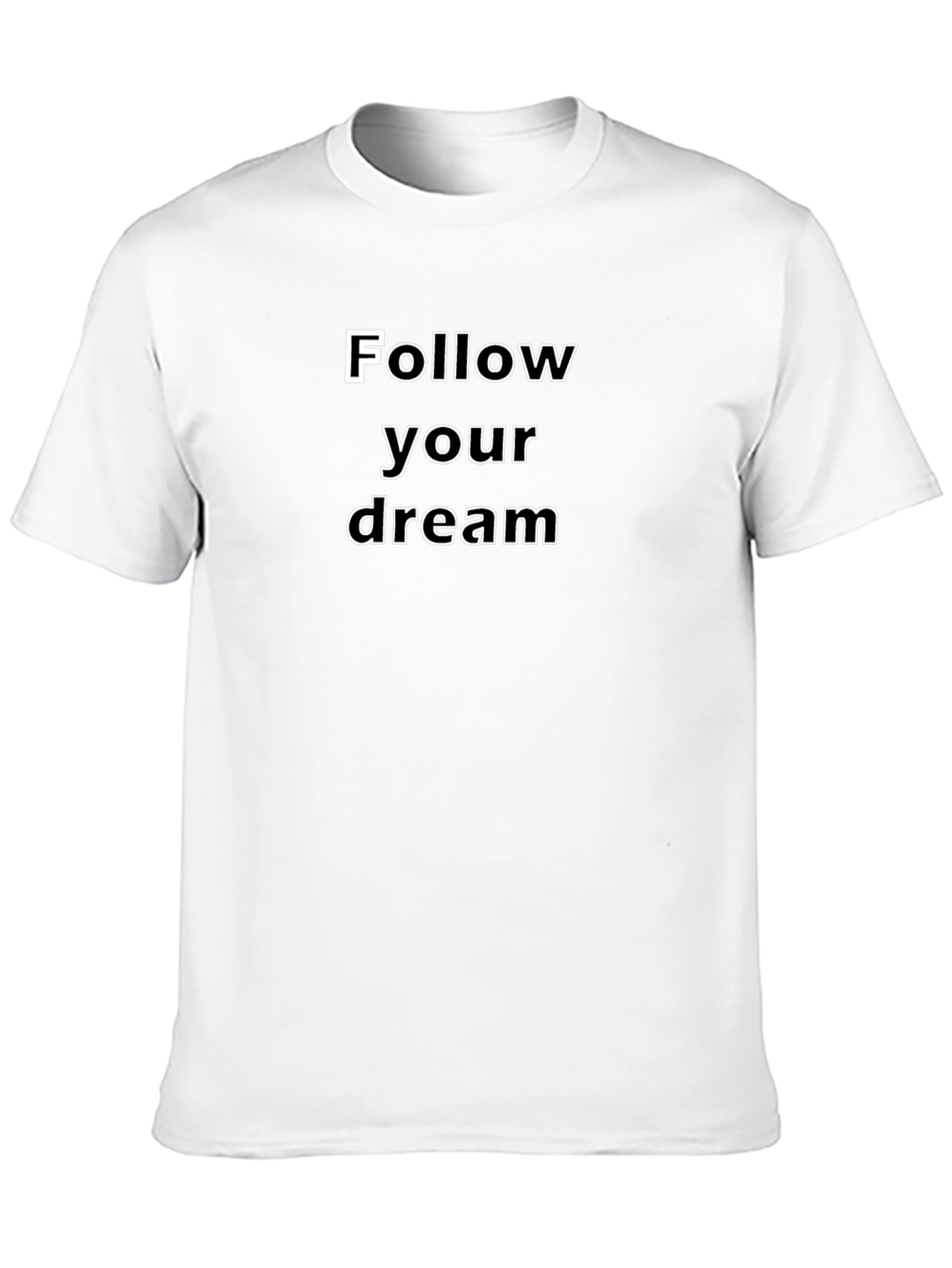 Follow Your Dream Black Graphic Tee