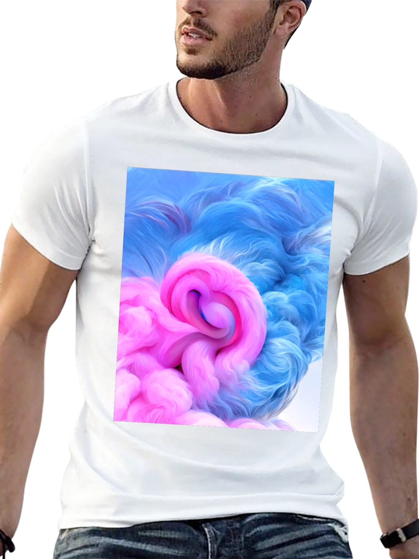 Abstract Swirl Graphic Tee - Modern Art T-Shirt