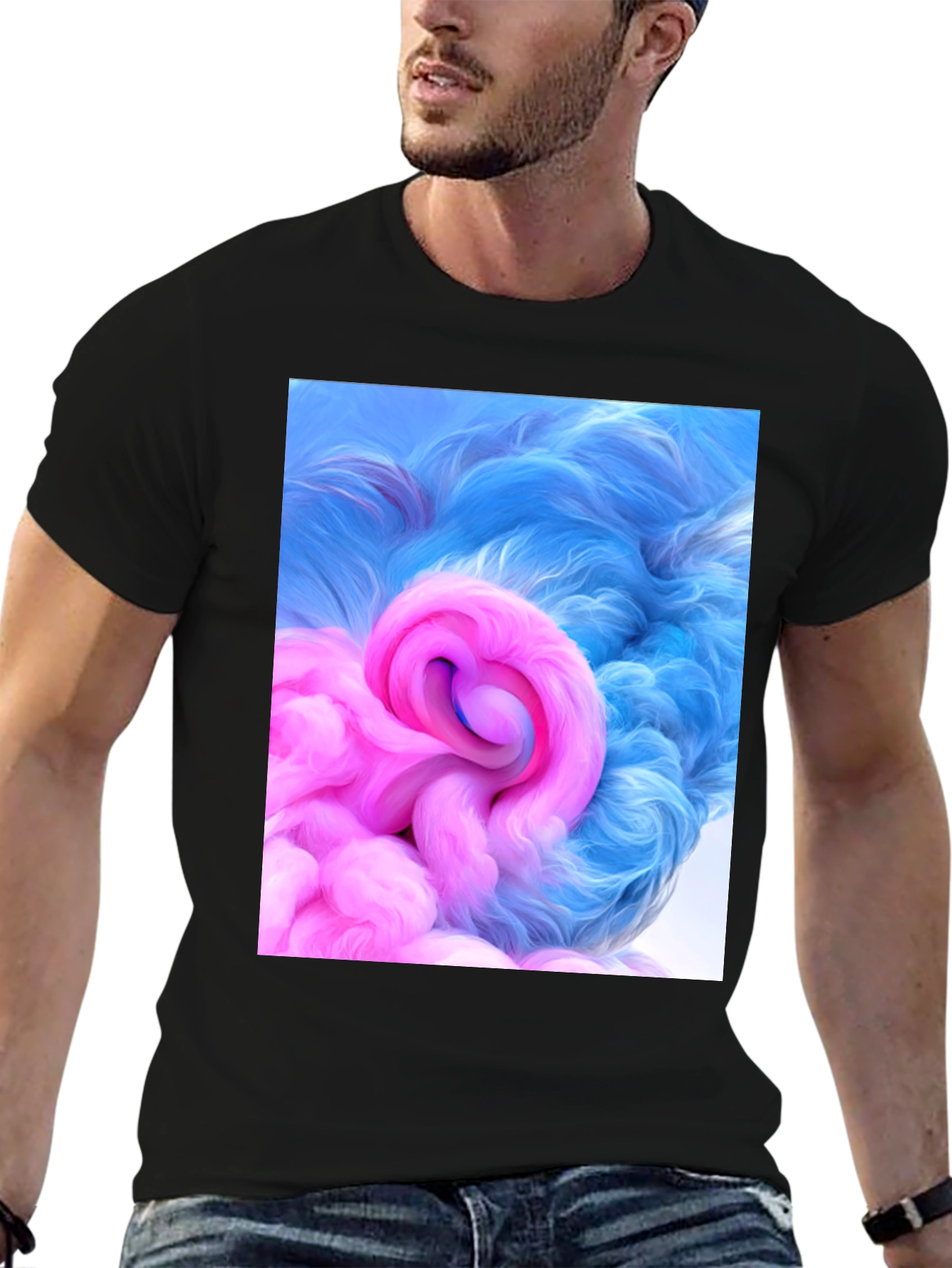 Abstract Swirl Graphic Tee - Modern Art T-Shirt