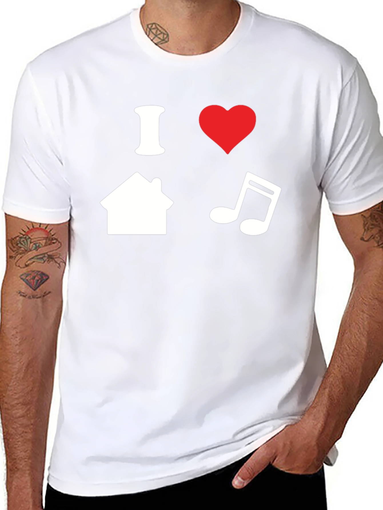 I Heart House Music Graphic T-Shirt