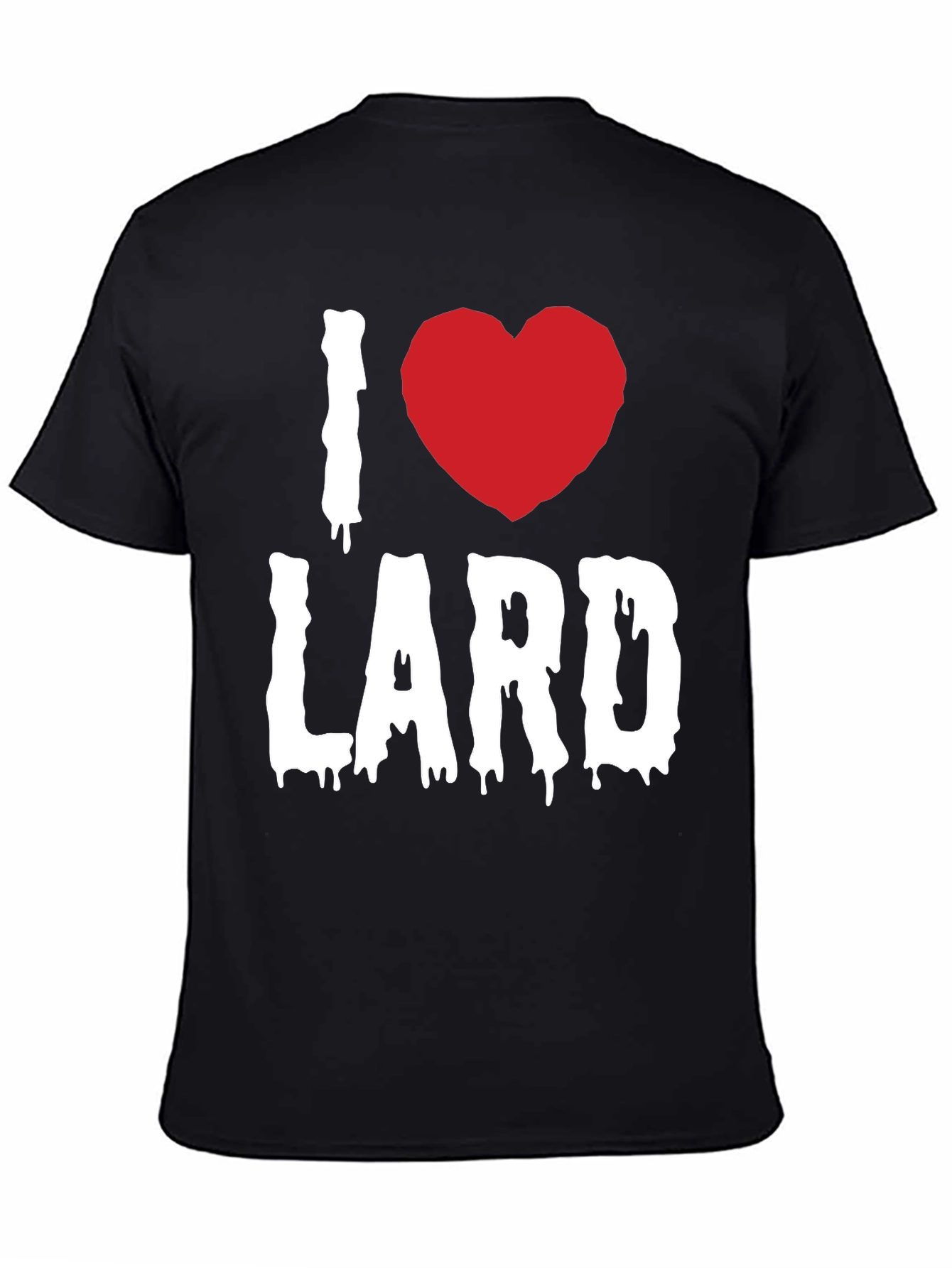 I Love Lard Graphic Tee - Black