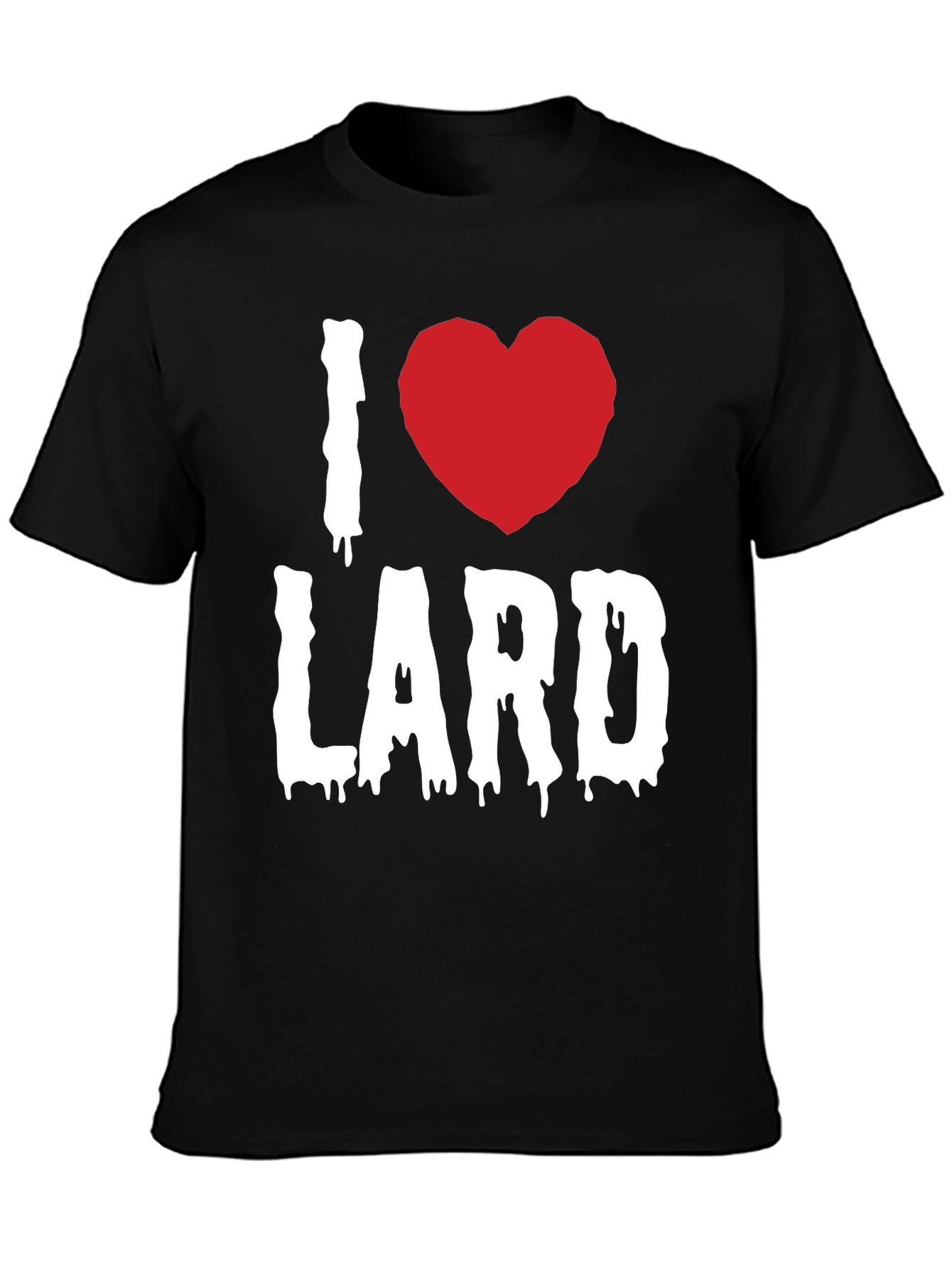 I Love Lard Graphic Tee - Black