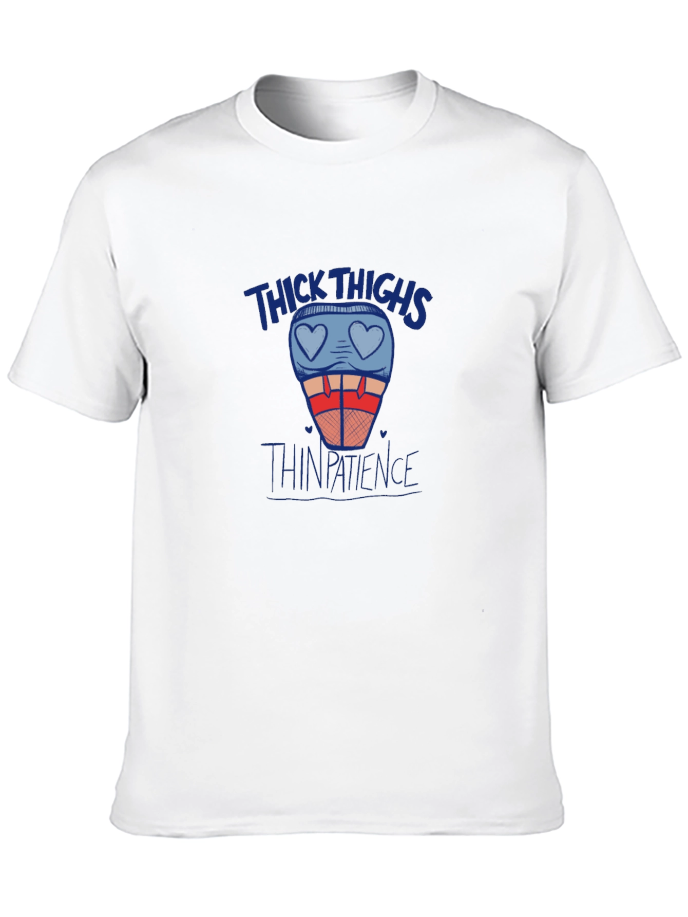 Thick Thighs Thin Patience Graphic Tee - Black T-Shirt