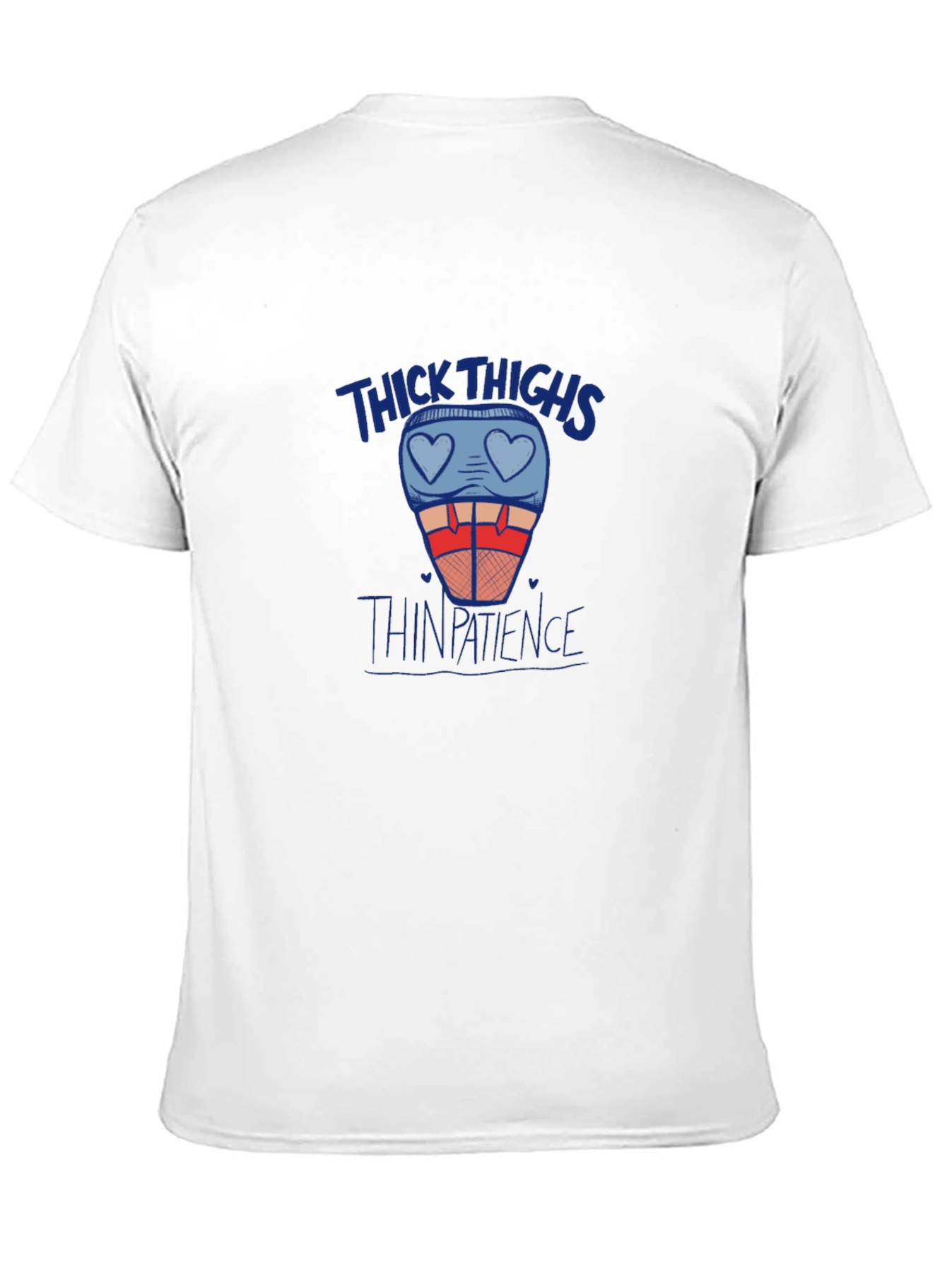 Thick Thighs Thin Patience Graphic Tee - Black T-Shirt