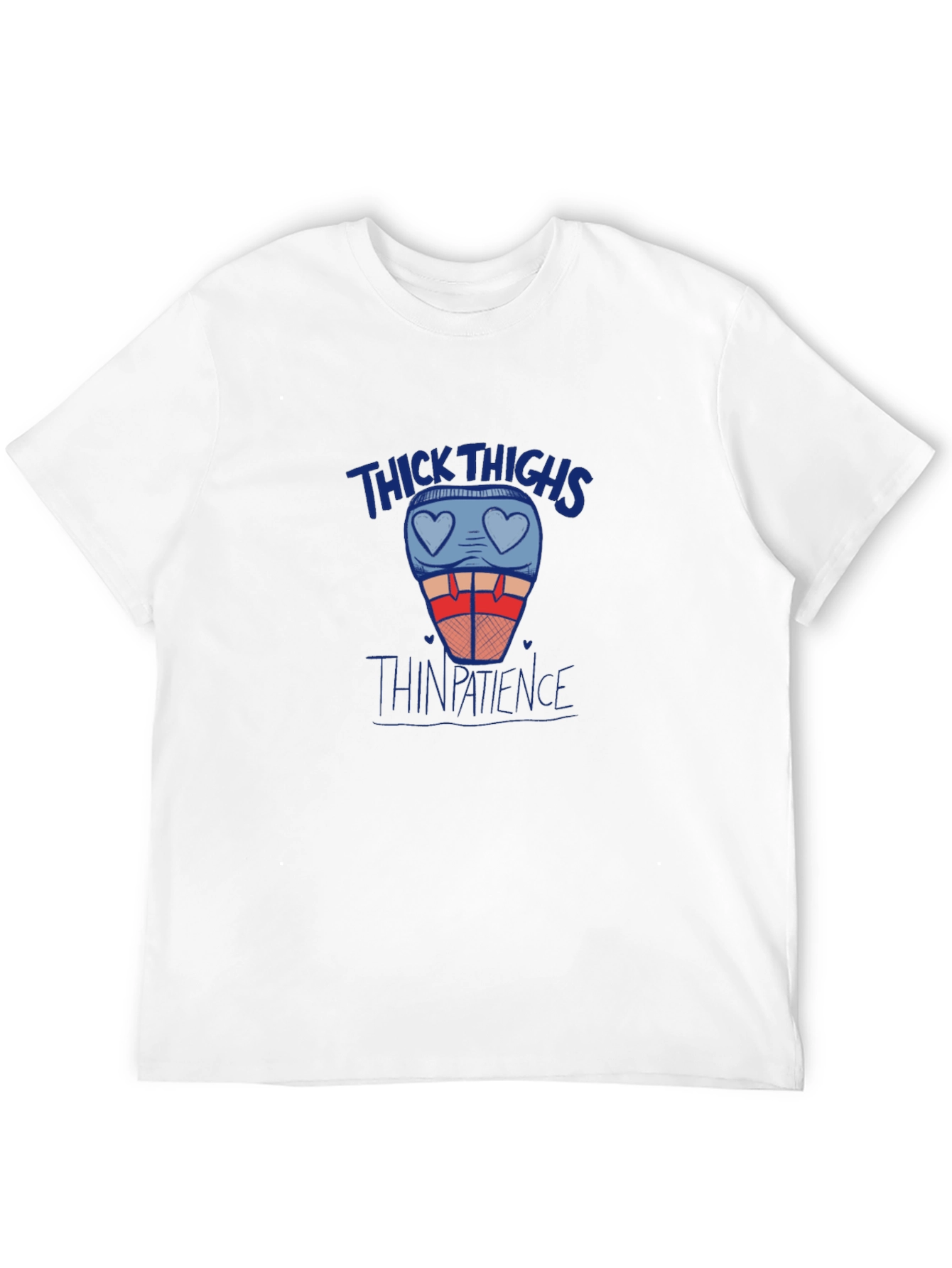 Thick Thighs Thin Patience Graphic Tee - Black T-Shirt