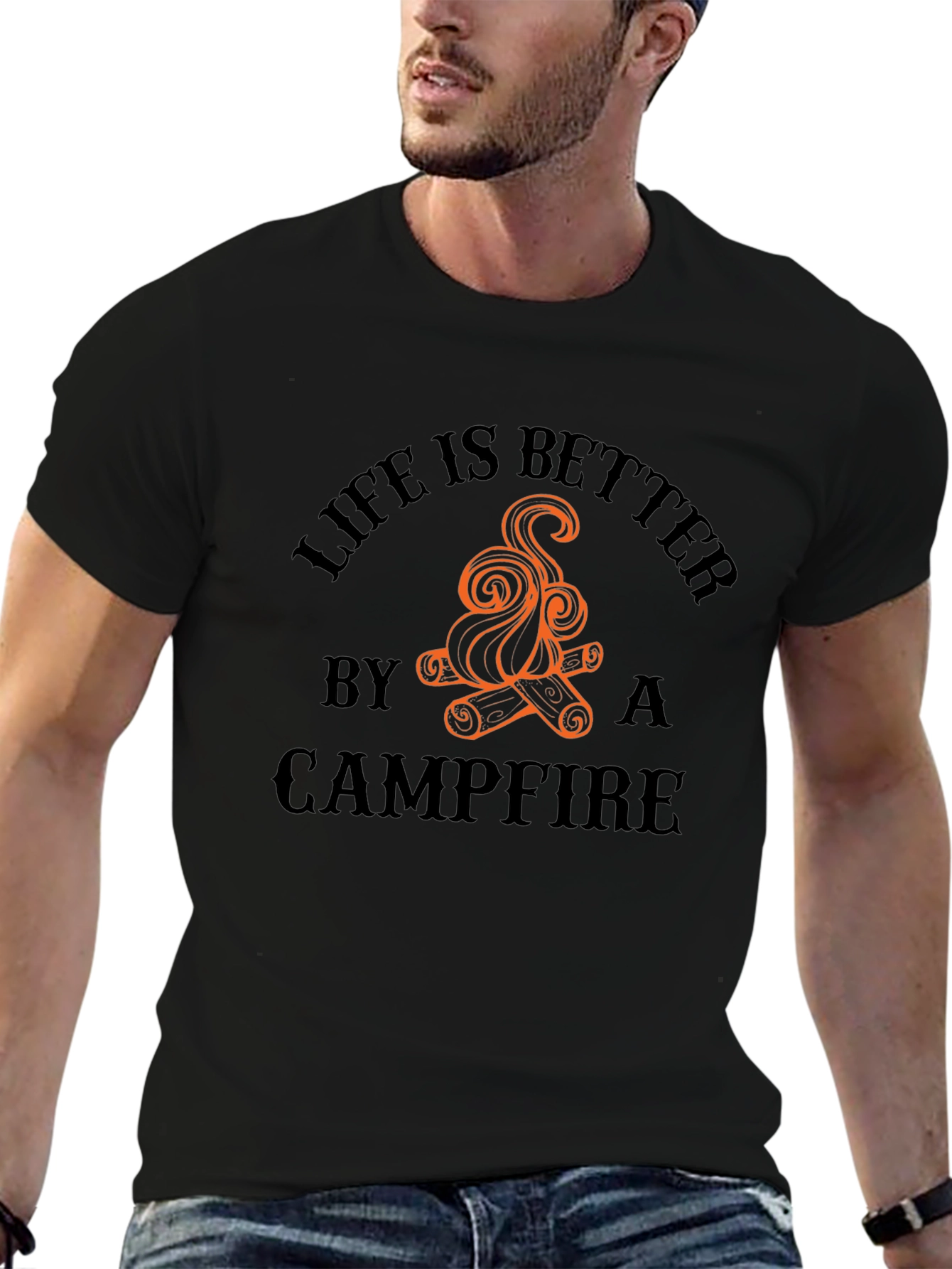 Campfire Graphic Tee - Life is Better Outdoors
