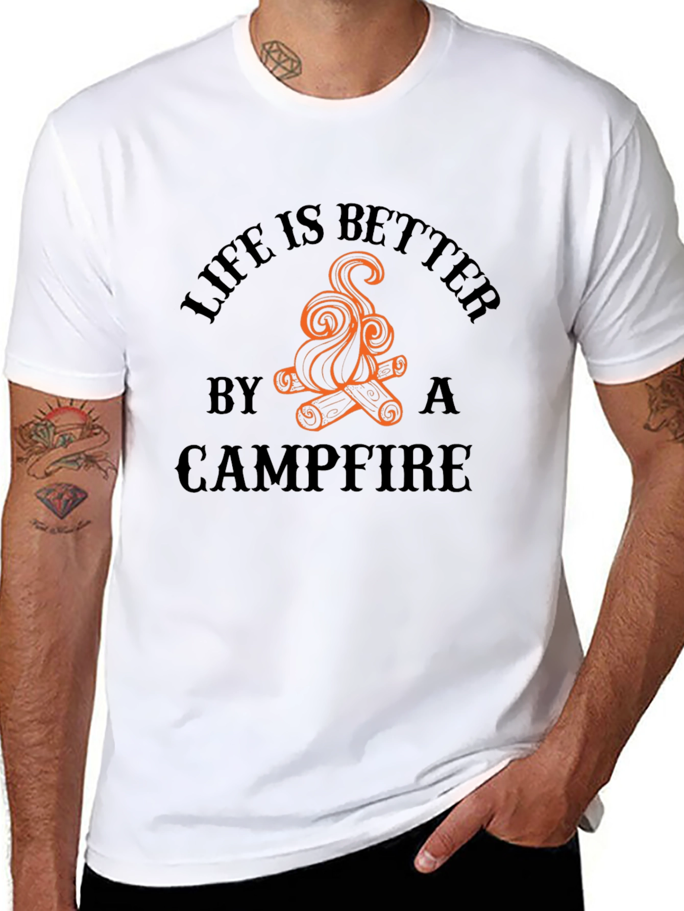 Campfire Graphic Tee - Life is Better Outdoors