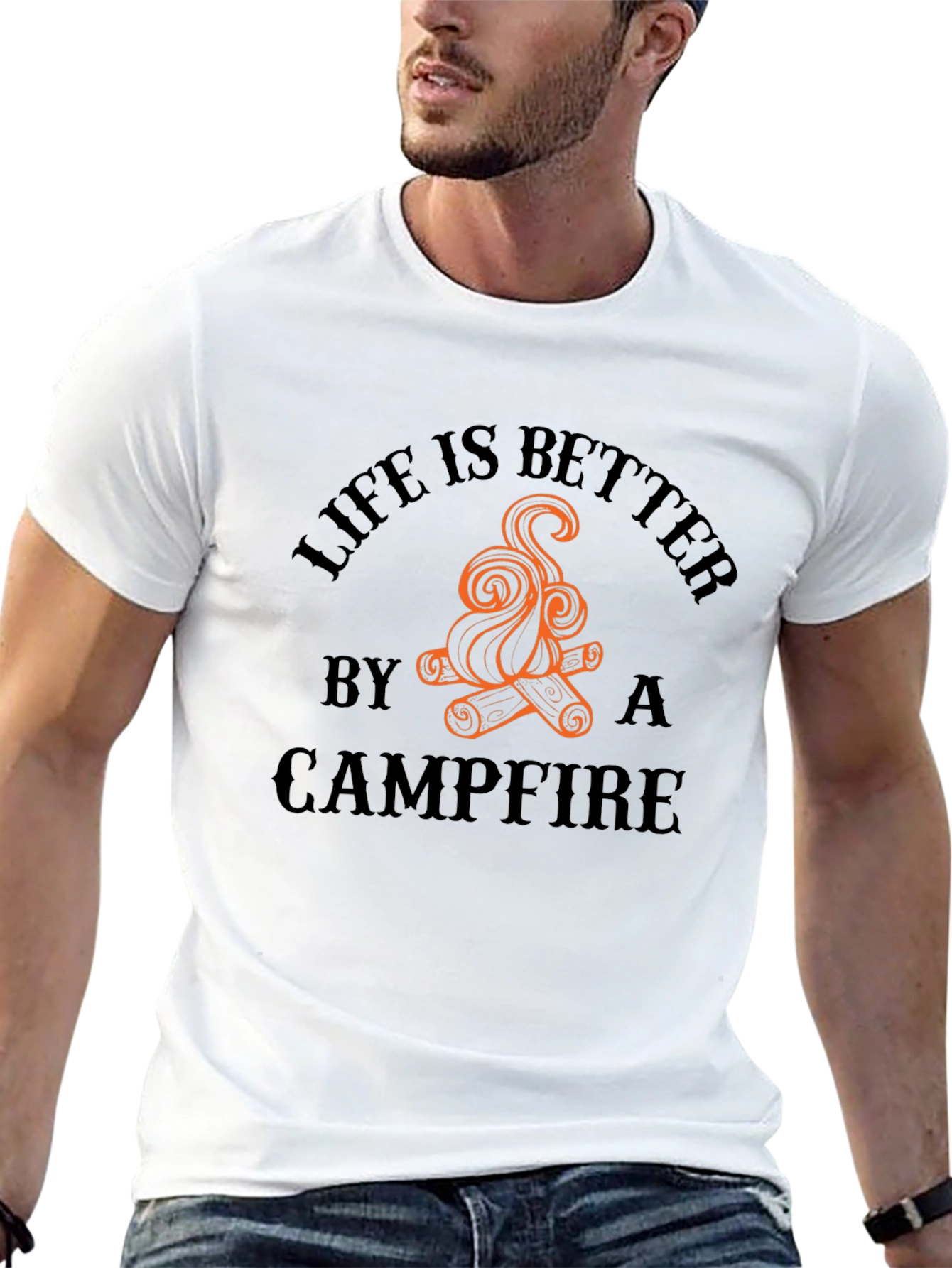 Campfire Graphic Tee - Life is Better Outdoors