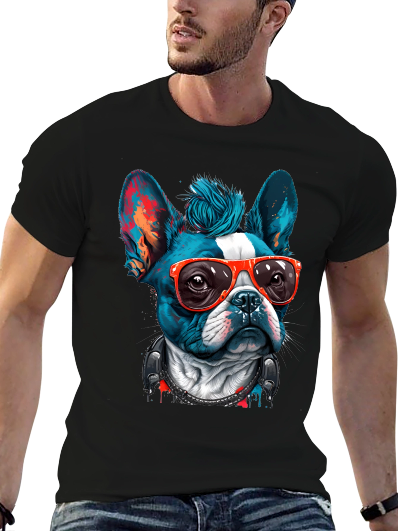 Cool Bulldog Graphic Tee