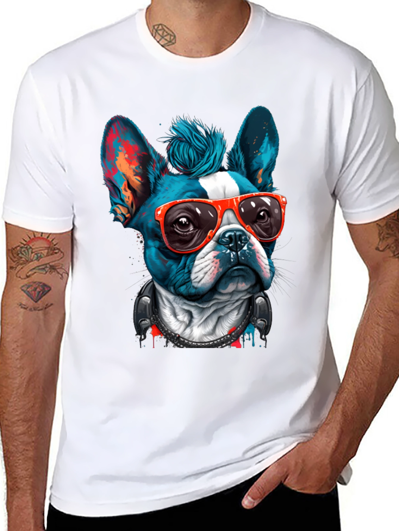 Cool Bulldog Graphic Tee