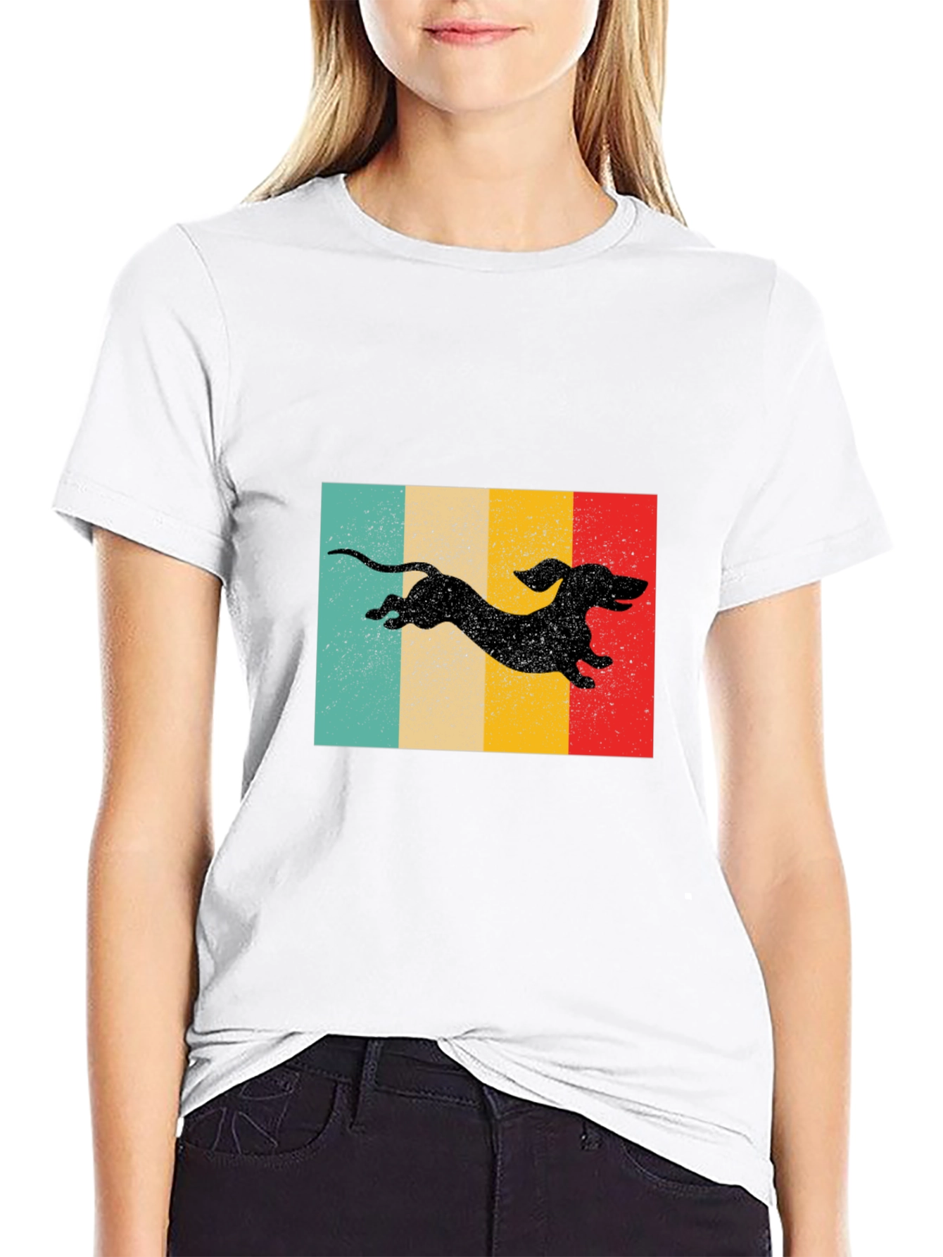 Retro Dachshund Dog Graphic T-Shirt