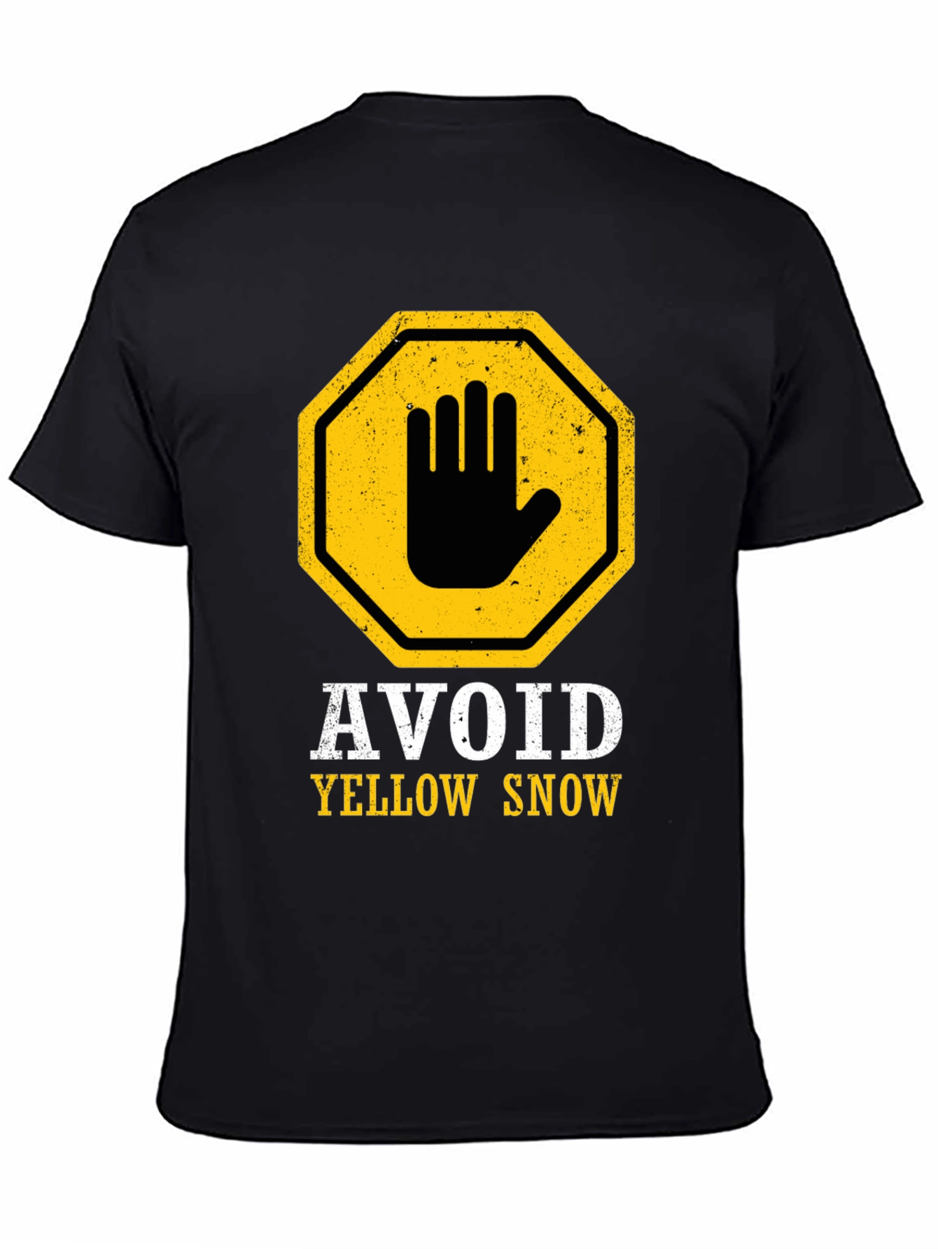 Avoid Yellow Snow Graphic Tee - Funny Warning T-Shirt
