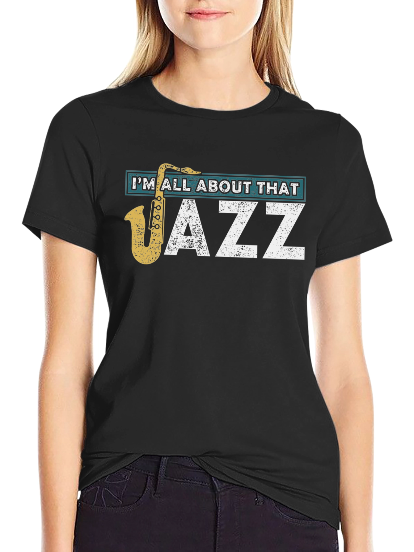 Im All About That Jazz Black T-Shirt