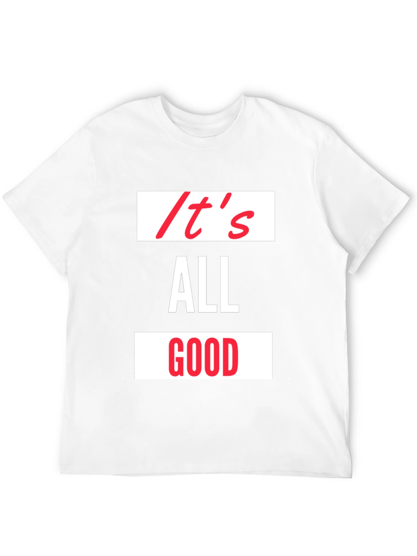 Its All Good Graphic Tee - Black Casual Shirt