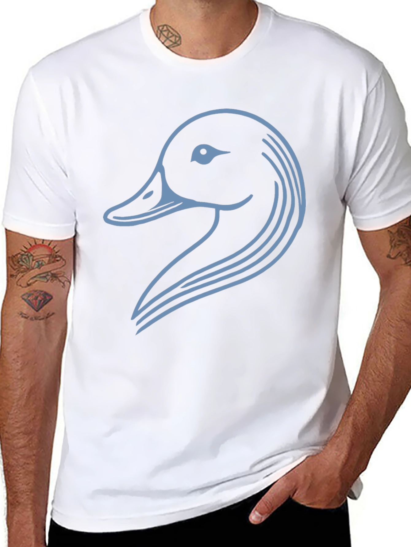 Duck Graphic Tee - Modern Minimalist Design