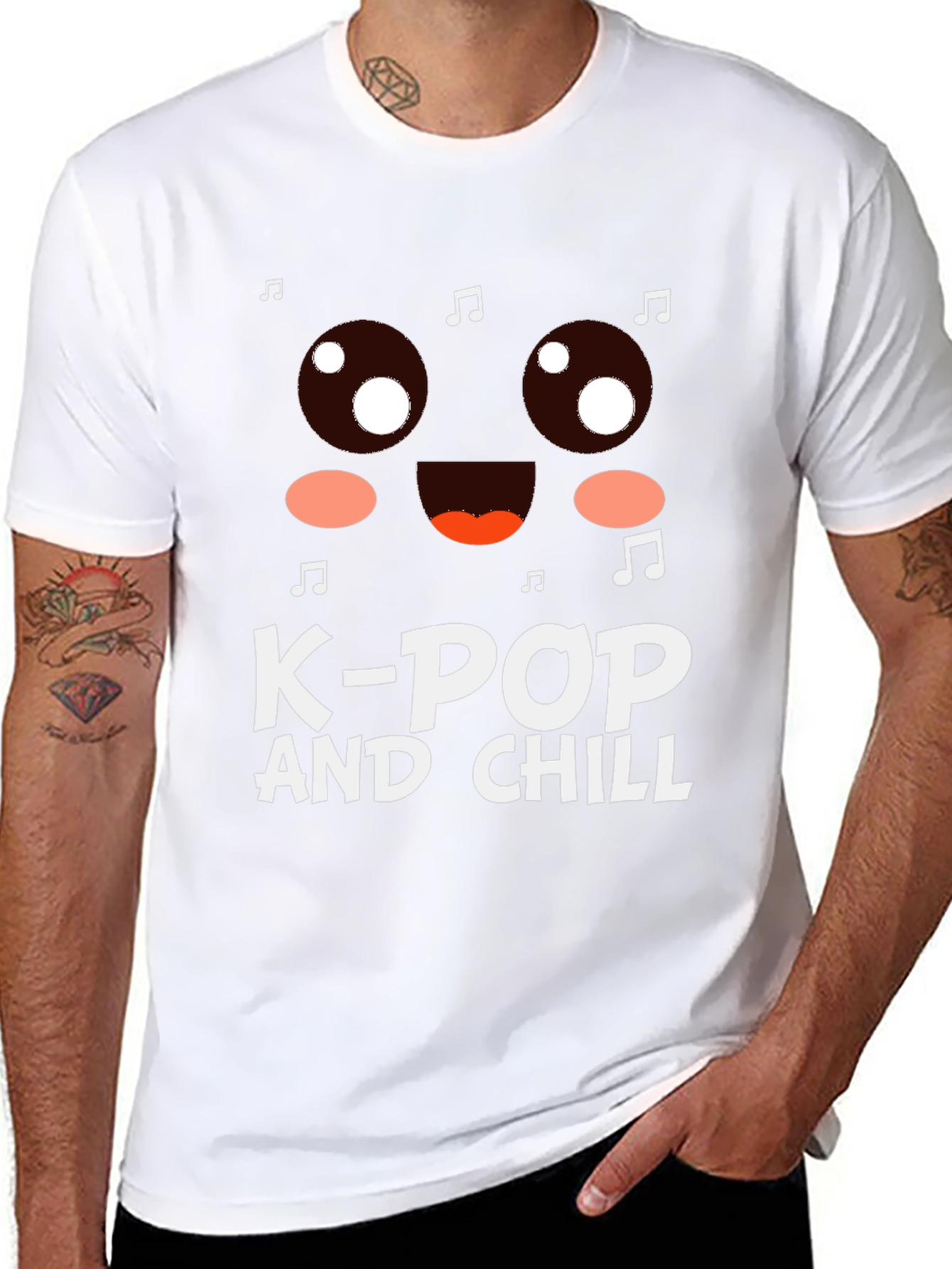 K-Pop and Chill Graphic T-Shirt
