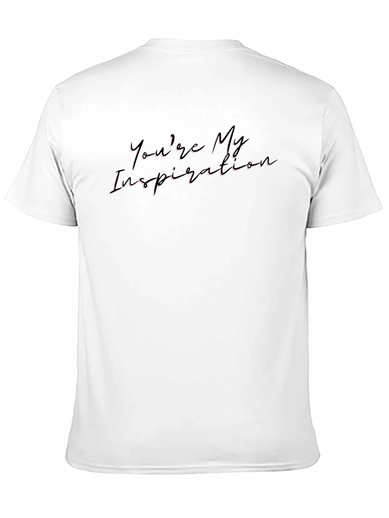 Inspirational Script Graphic Black Tee