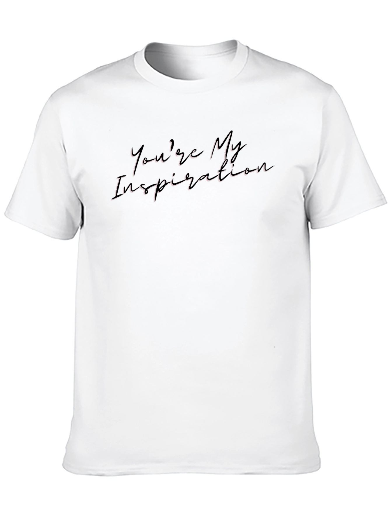 Inspirational Script Graphic Black Tee