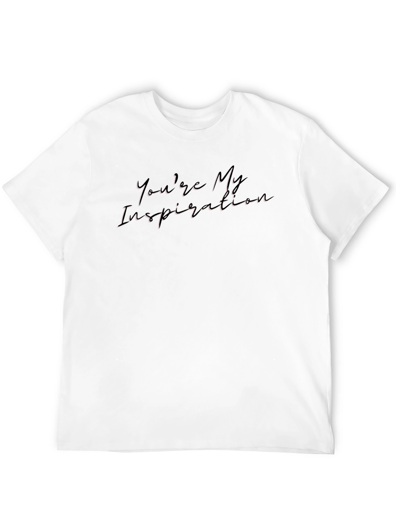 Inspirational Script Graphic Black Tee