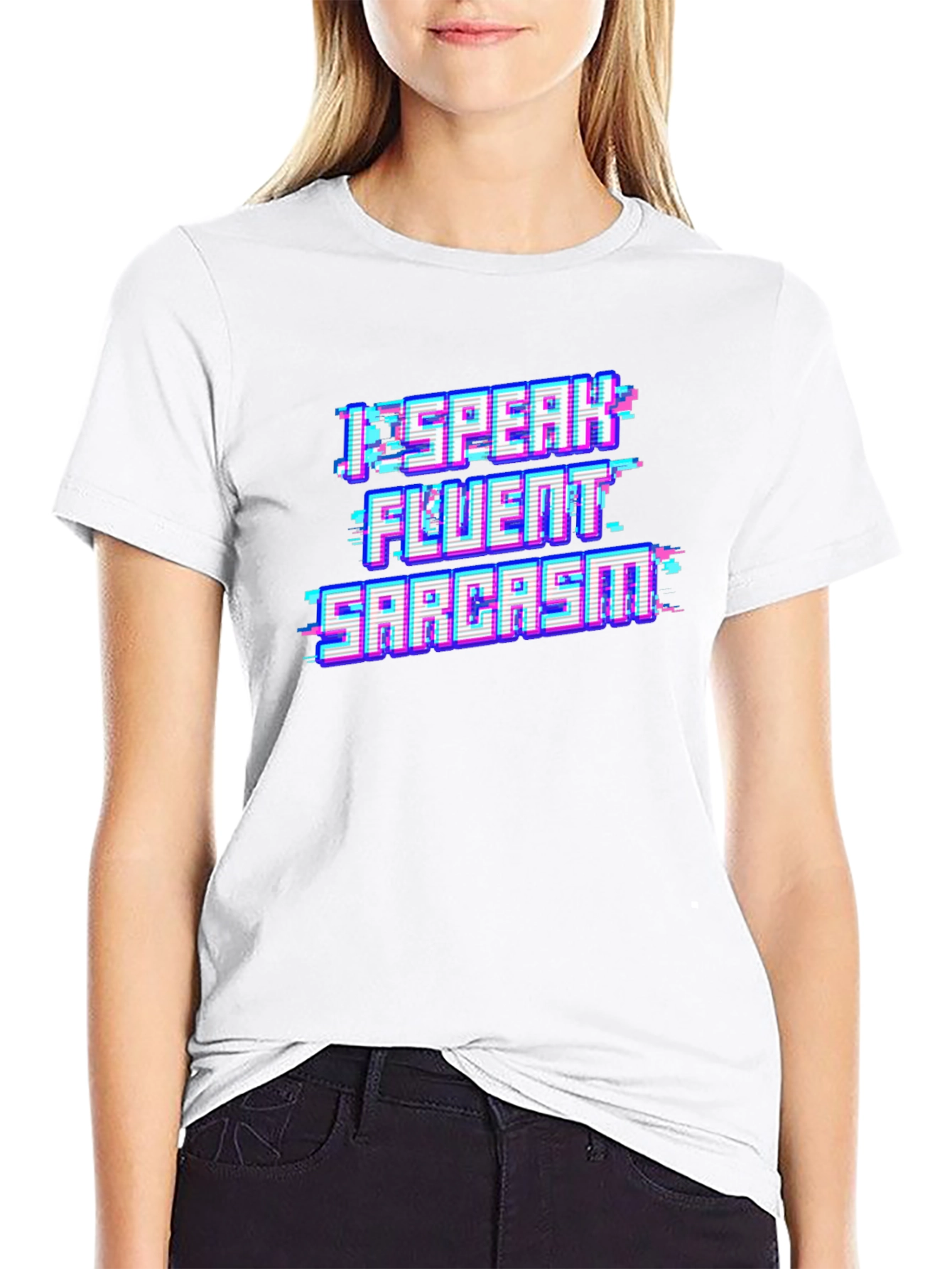 I Speak Fluent Sarcasm Black T-Shirt